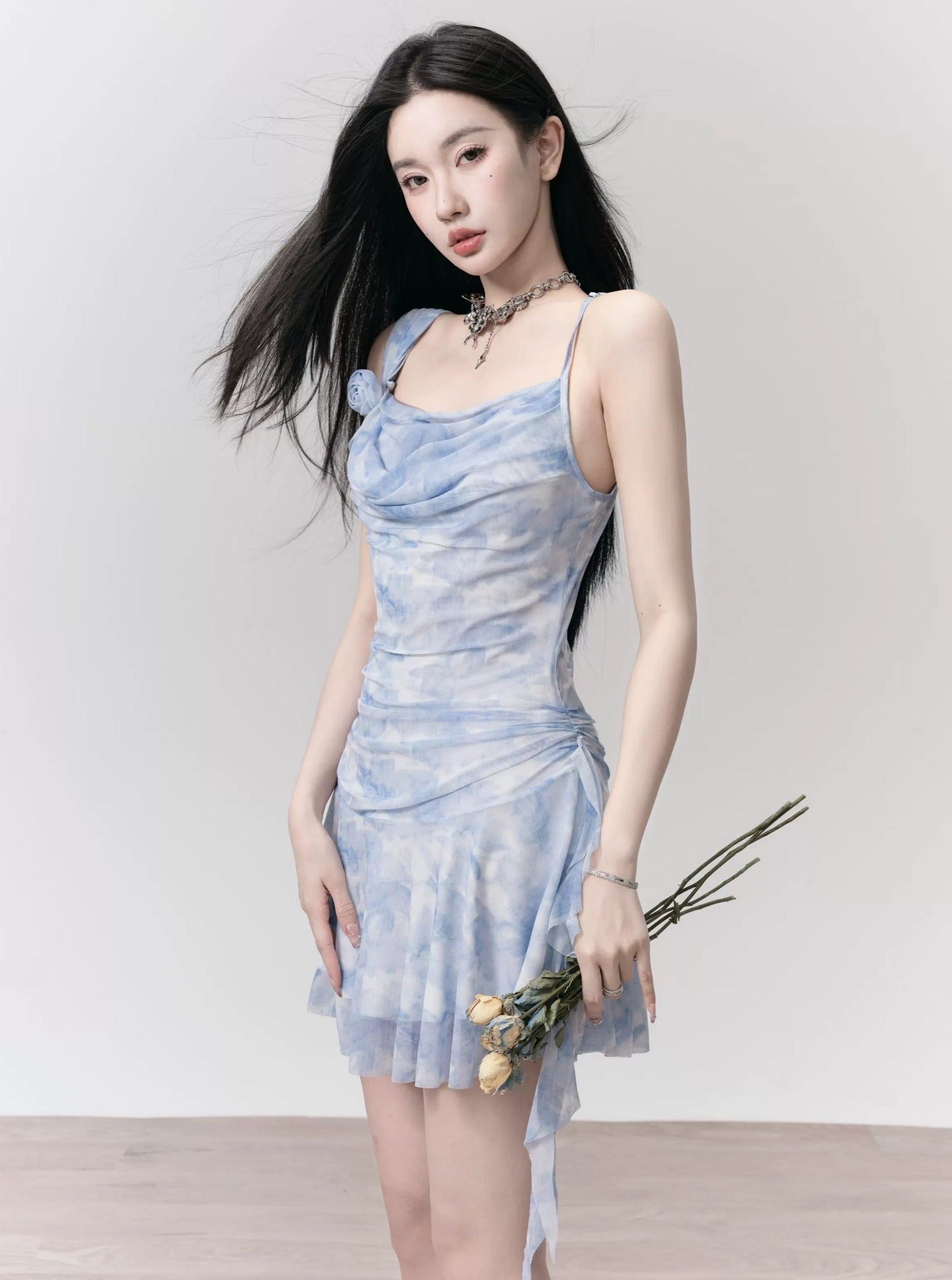 Ethereal Mist: Draped Ballerina Mini