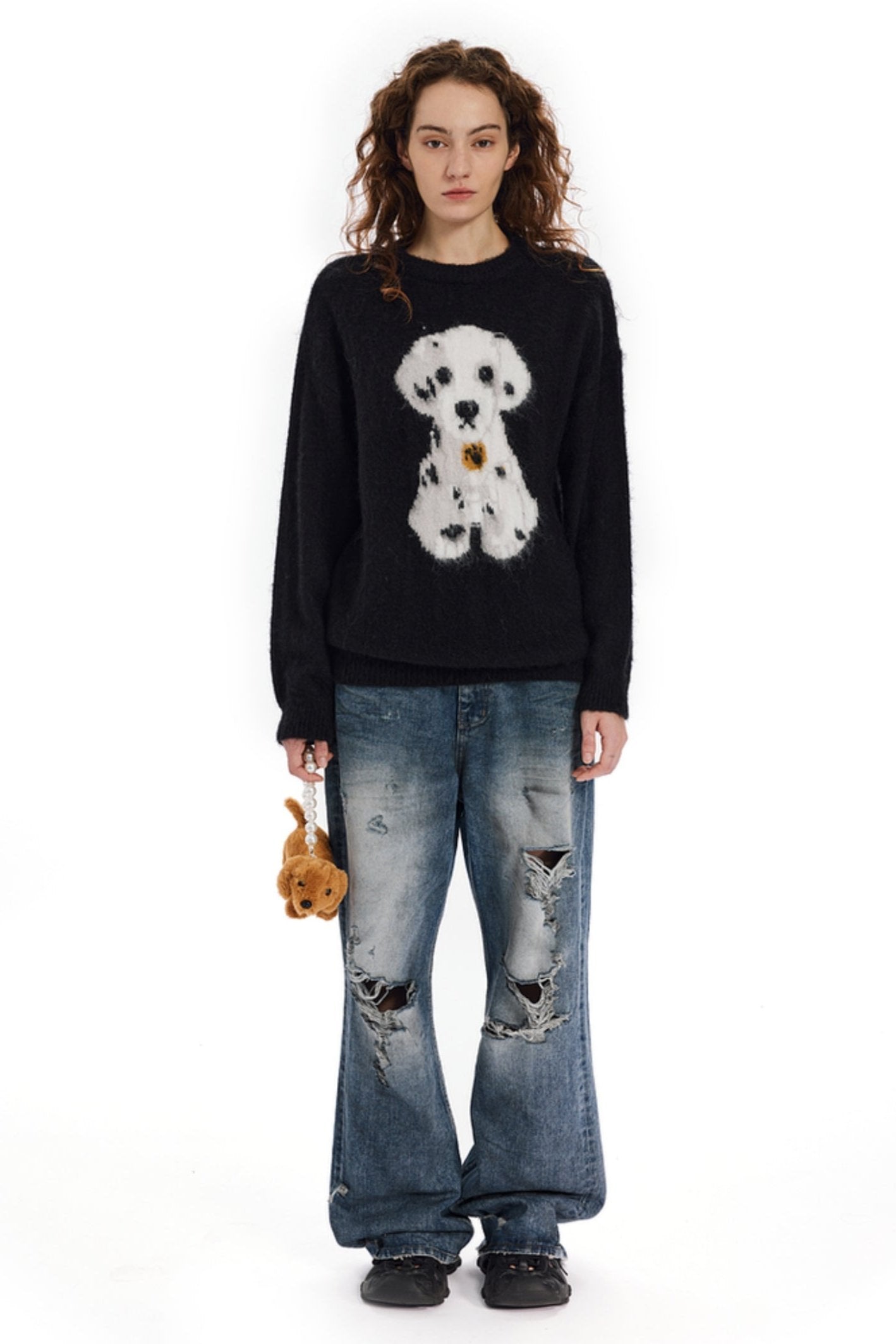 Dalmatian Puppy Knit Sweater