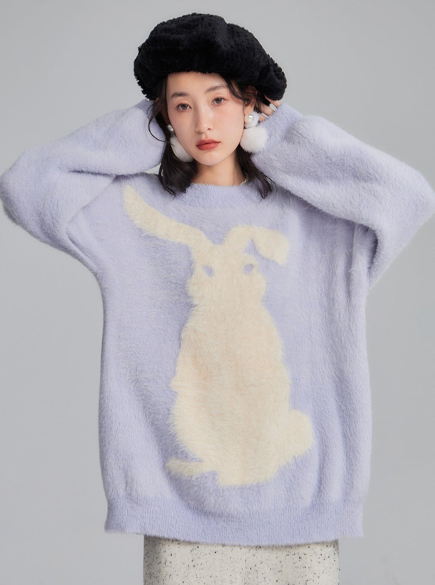 White Rabbit Mohair Winter Pullover