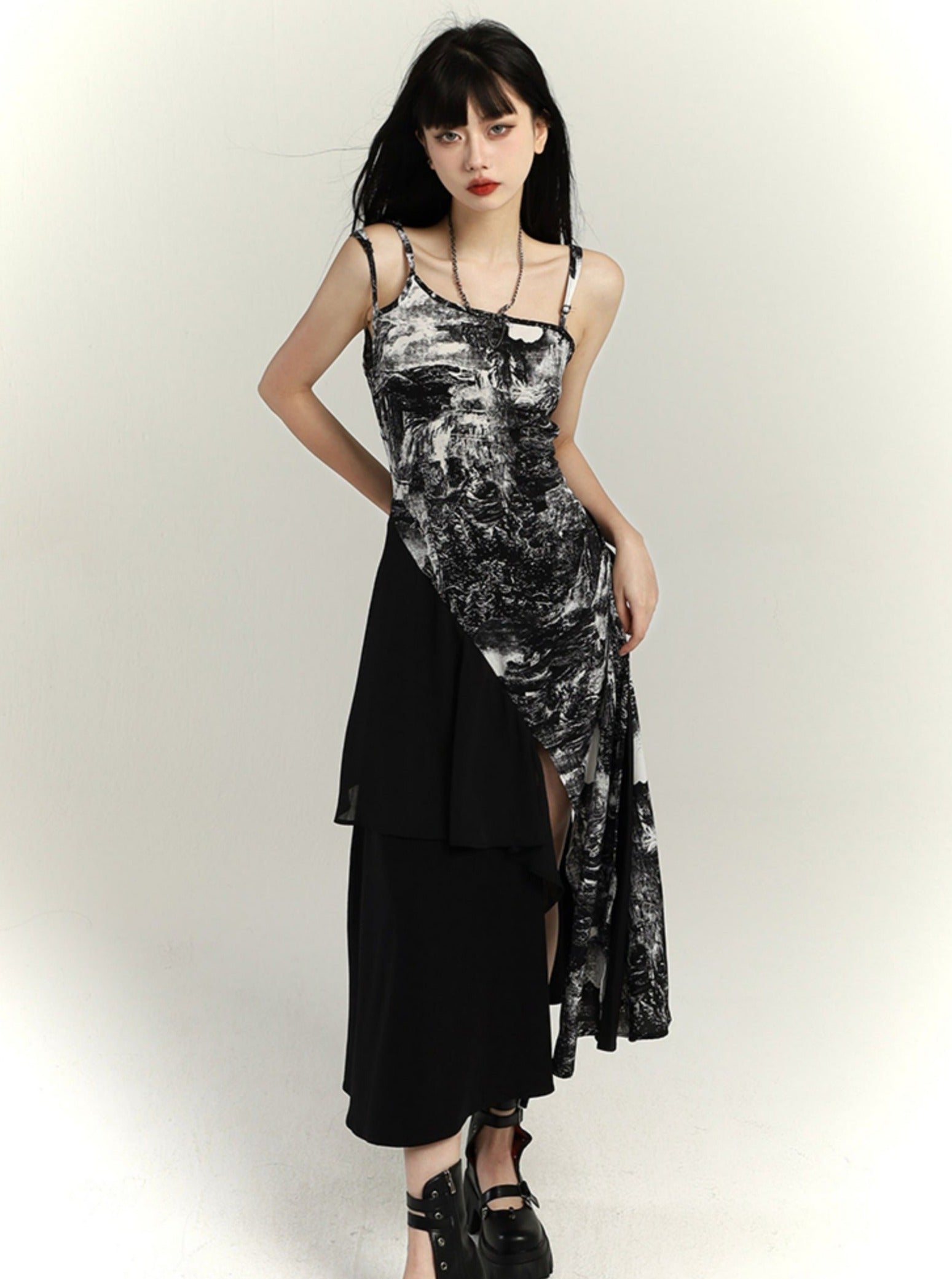 Chinese Suspender Dress - chiclara