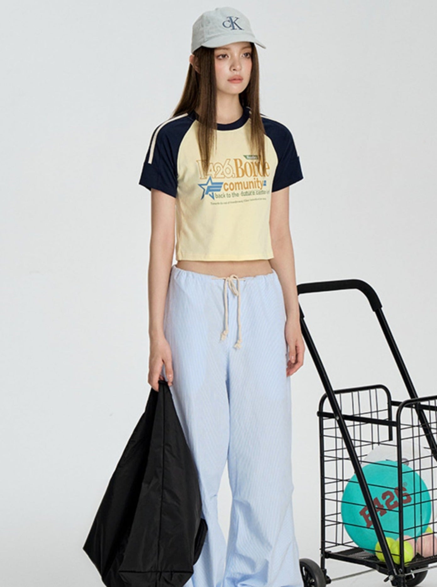 Contrasting Star Letter T-Shirt - chiclara