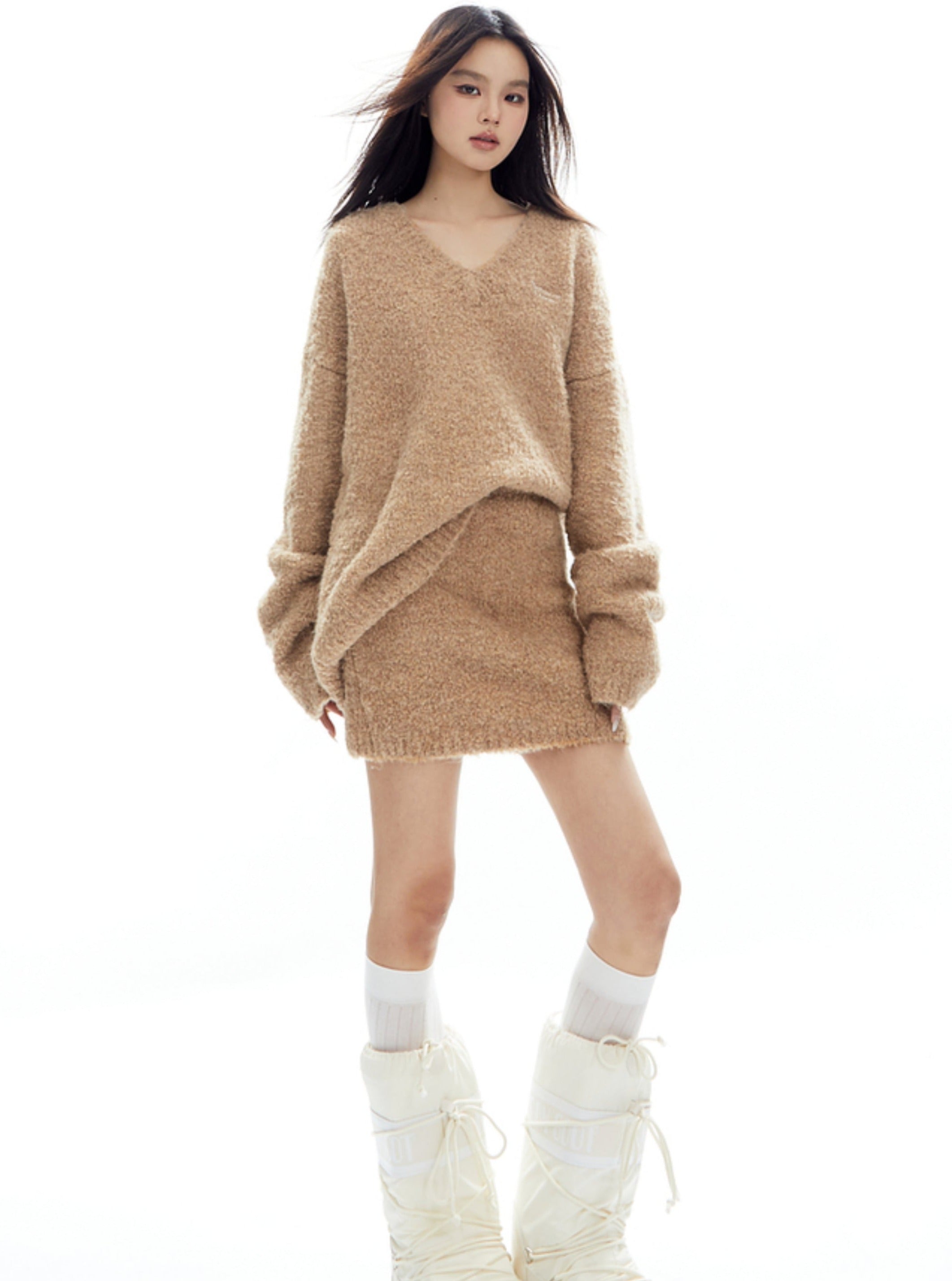 Caramel Cloud Cozy Knit Set