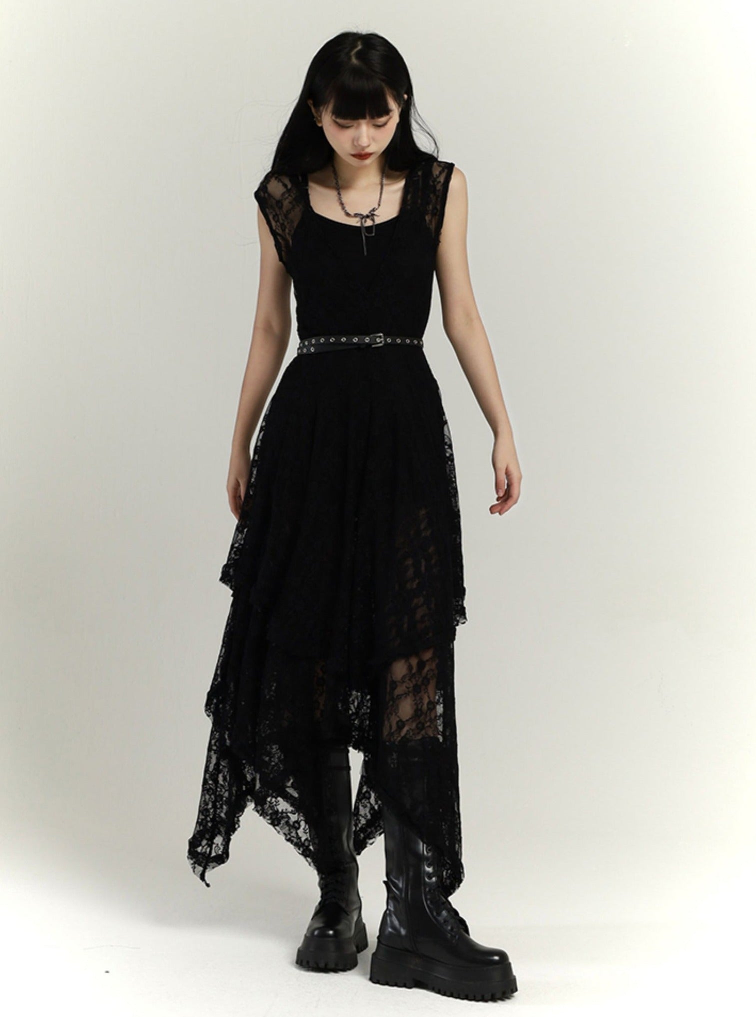 Royal Sister Style French Retro Lace Dress - chiclara