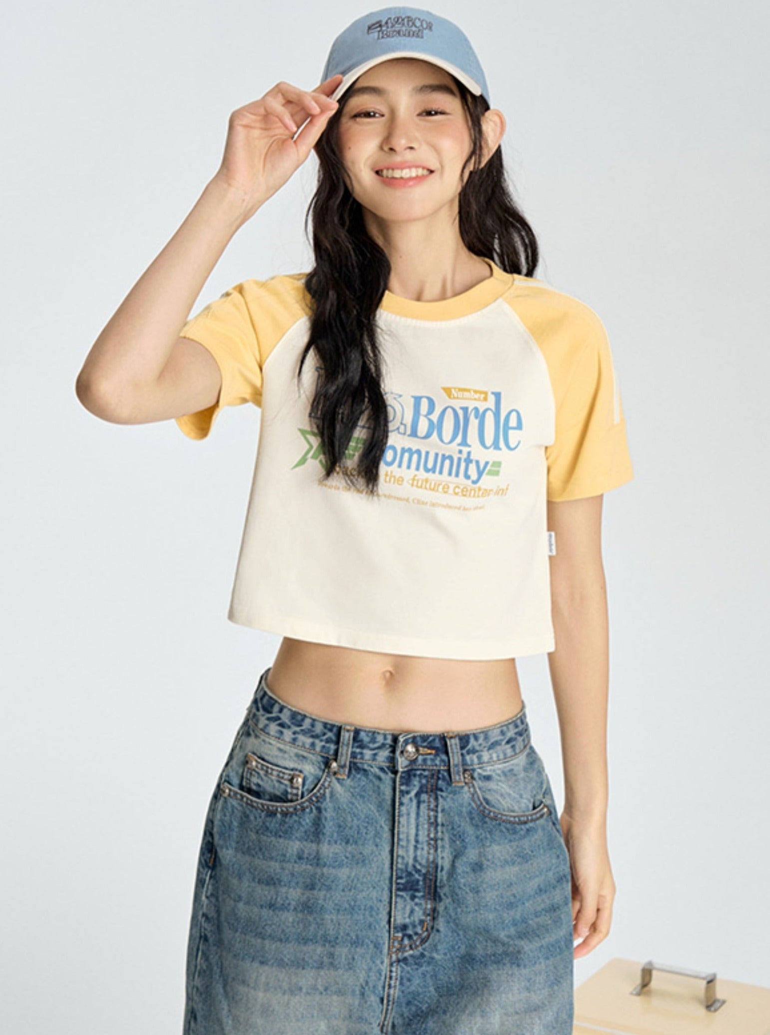 Contrasting Star Letter T-Shirt - chiclara