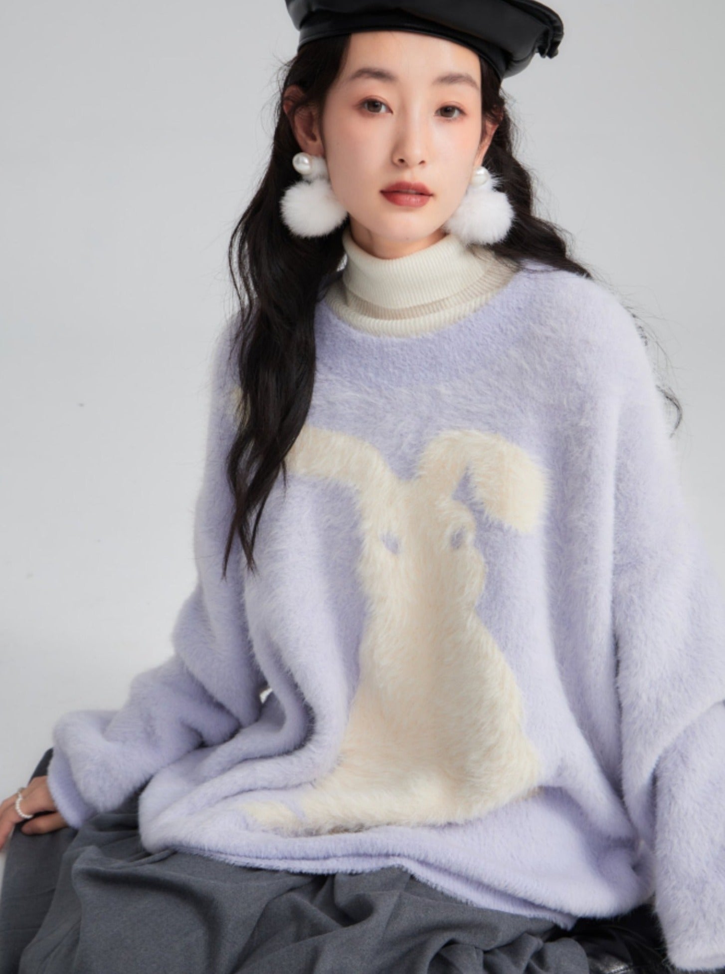 White Rabbit Mohair Winter Pullover