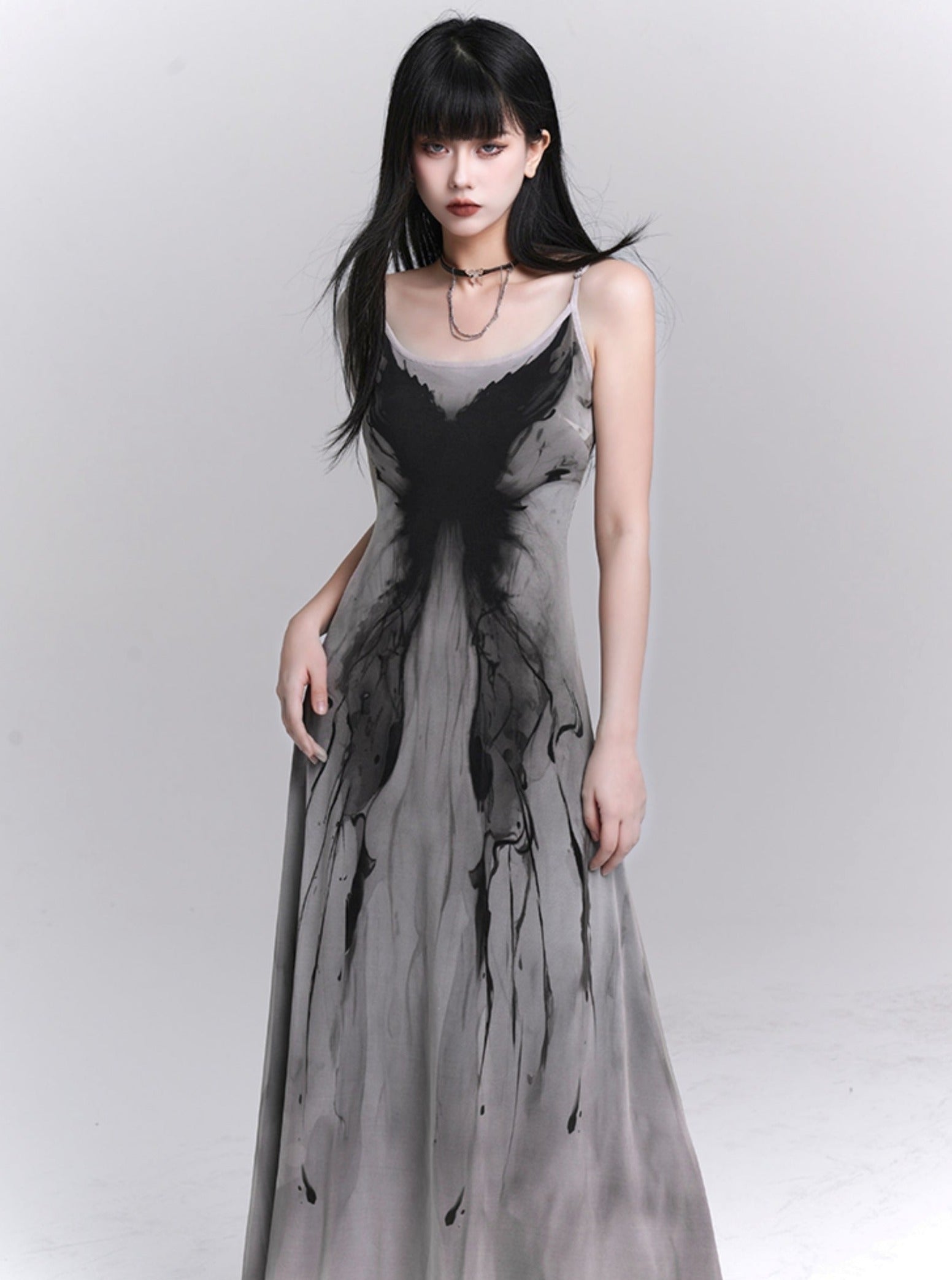 Vestido maxi de Splash Ethereal Ink Splash