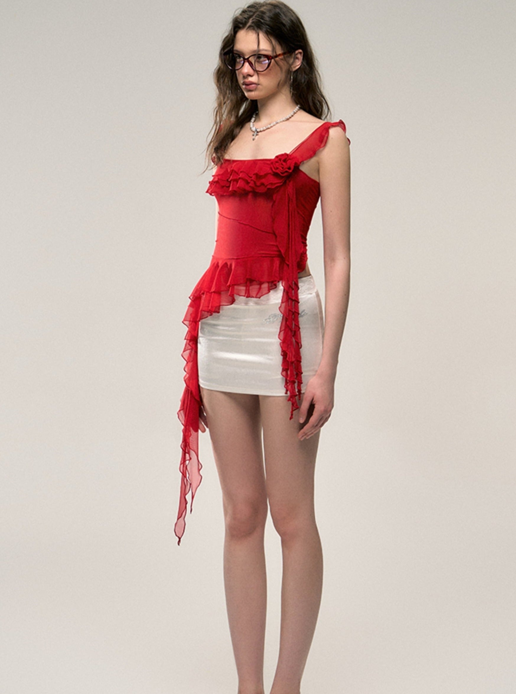 Flamenco Flair Ruffled Camisole