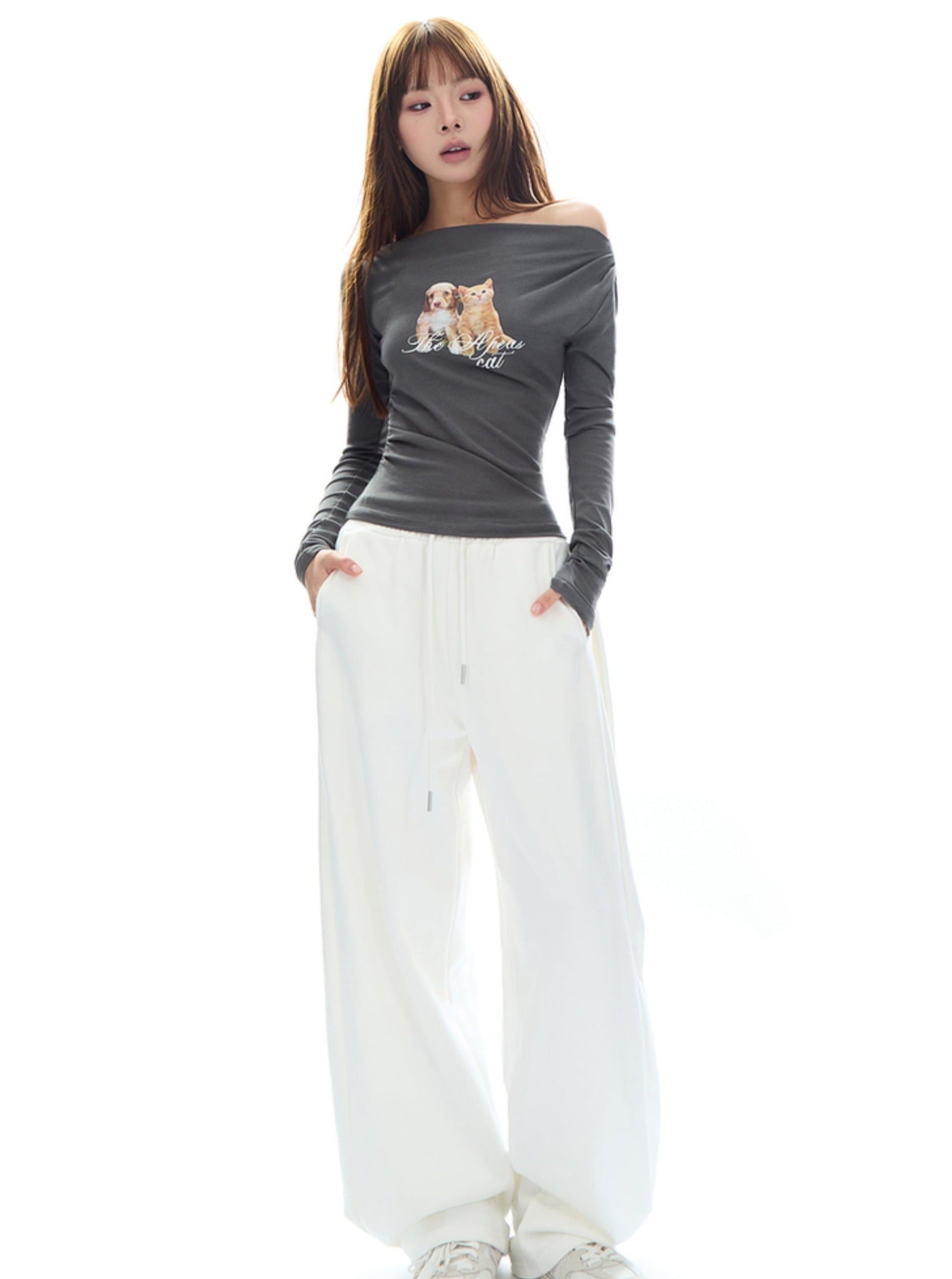 Pet Pals Off-Shoulder Tee