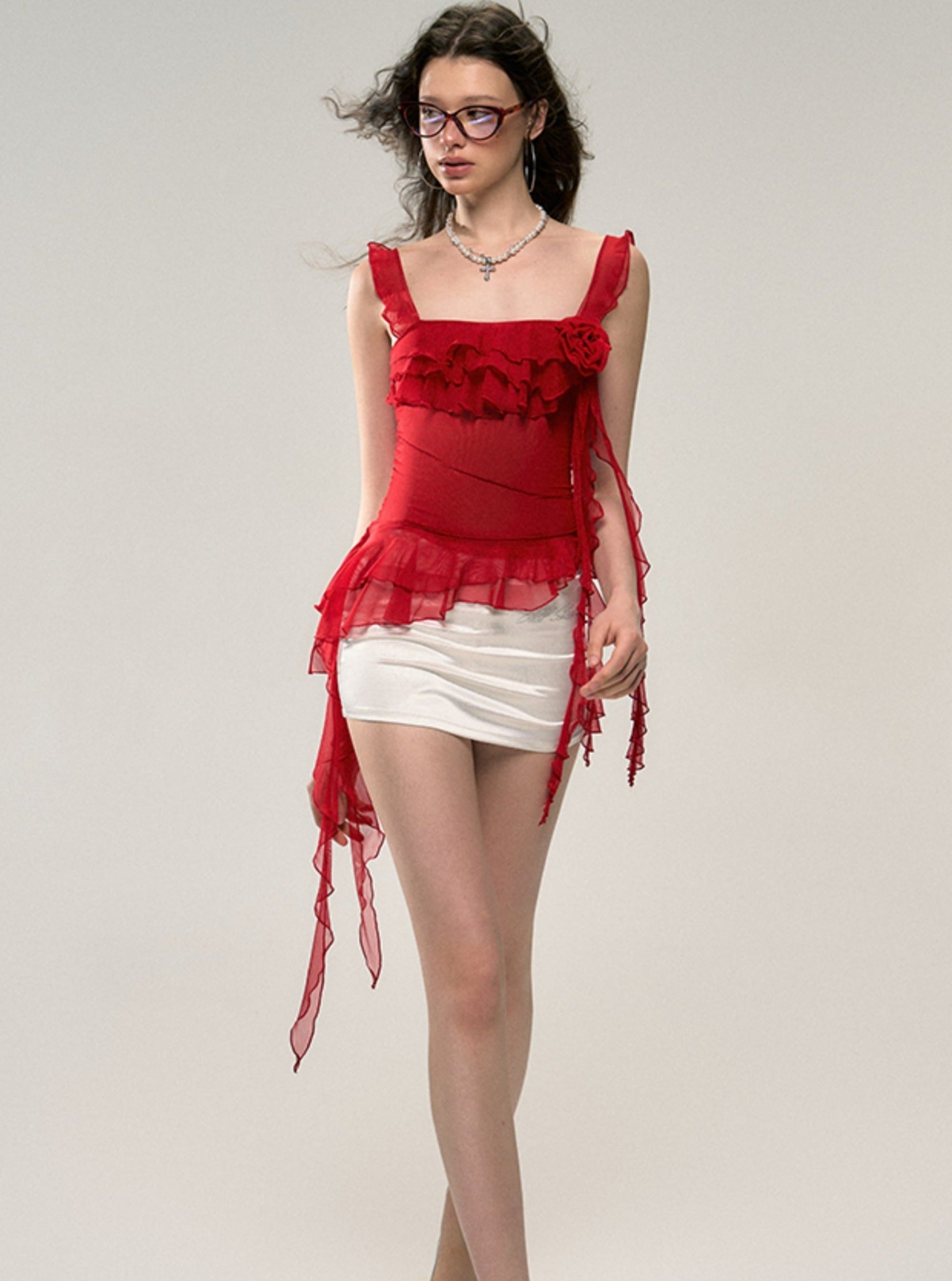 Flamenco Flair Ruffled Camisole