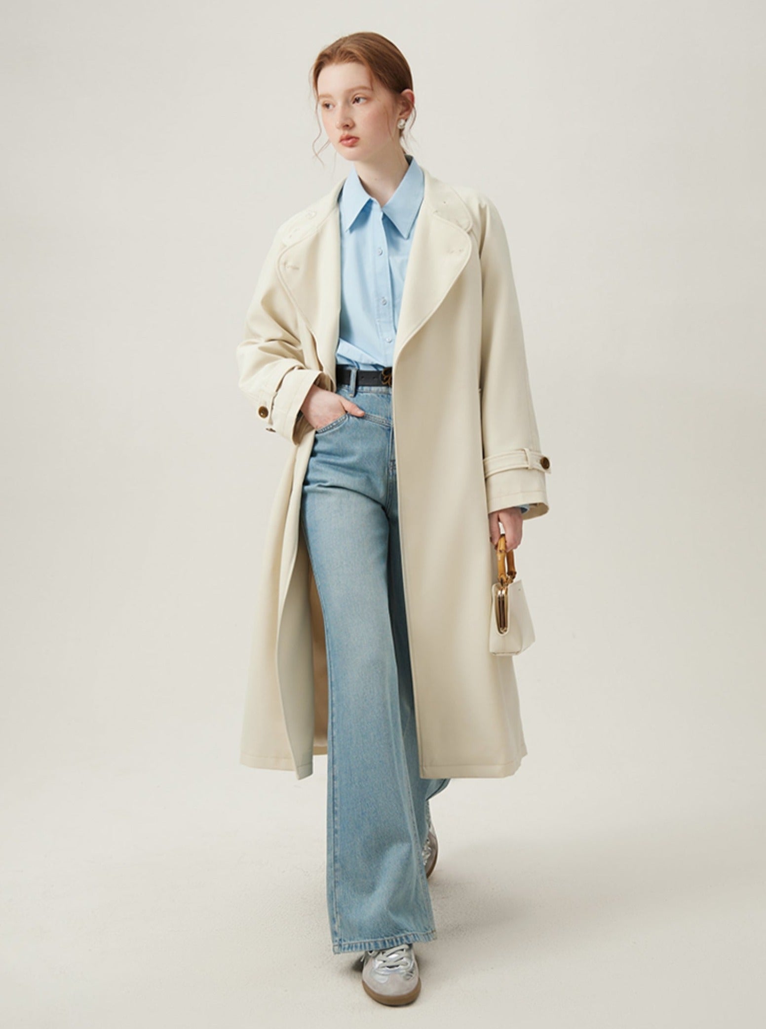 Classic Cream Trench Coat