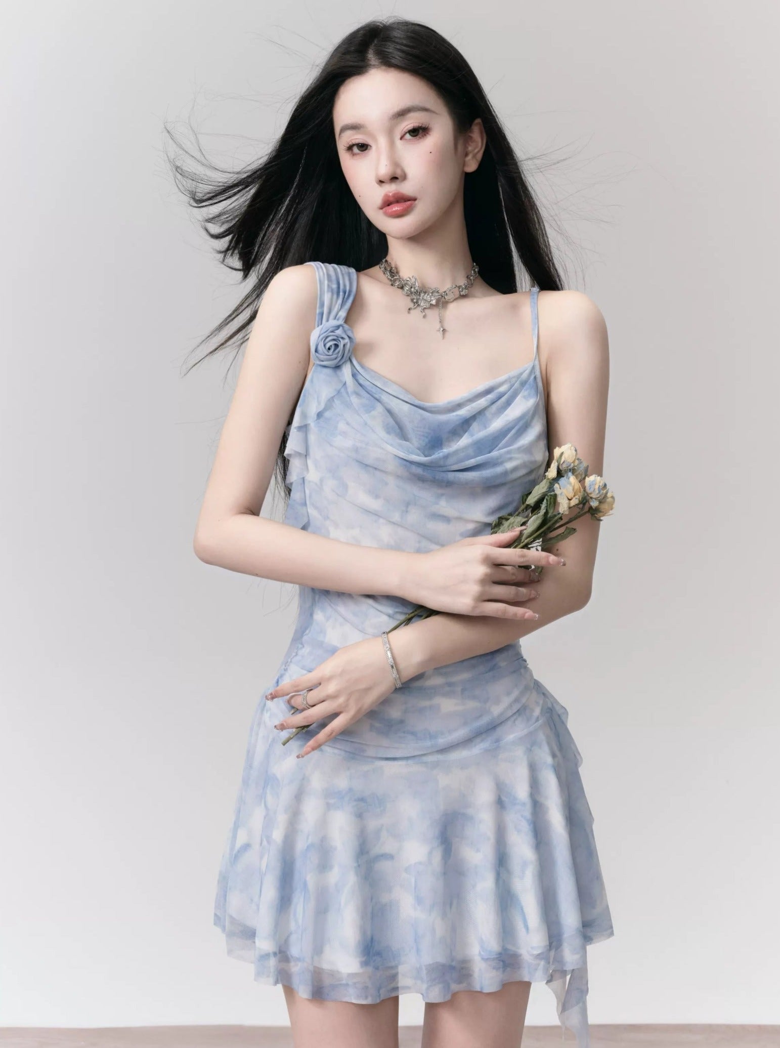 Ethereal Mist: Draped Ballerina Mini