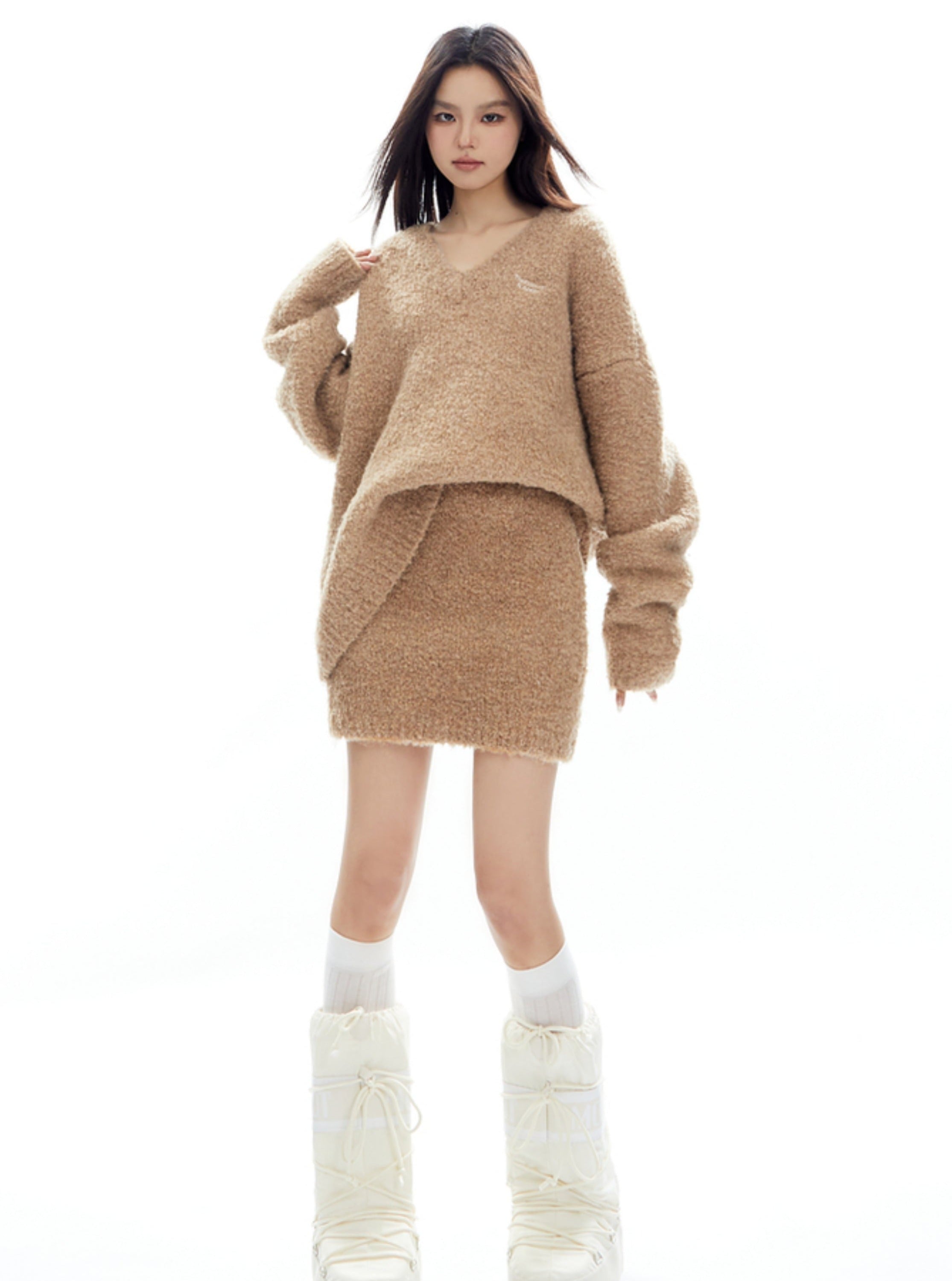 Caramel Cloud Cozy Knit Set