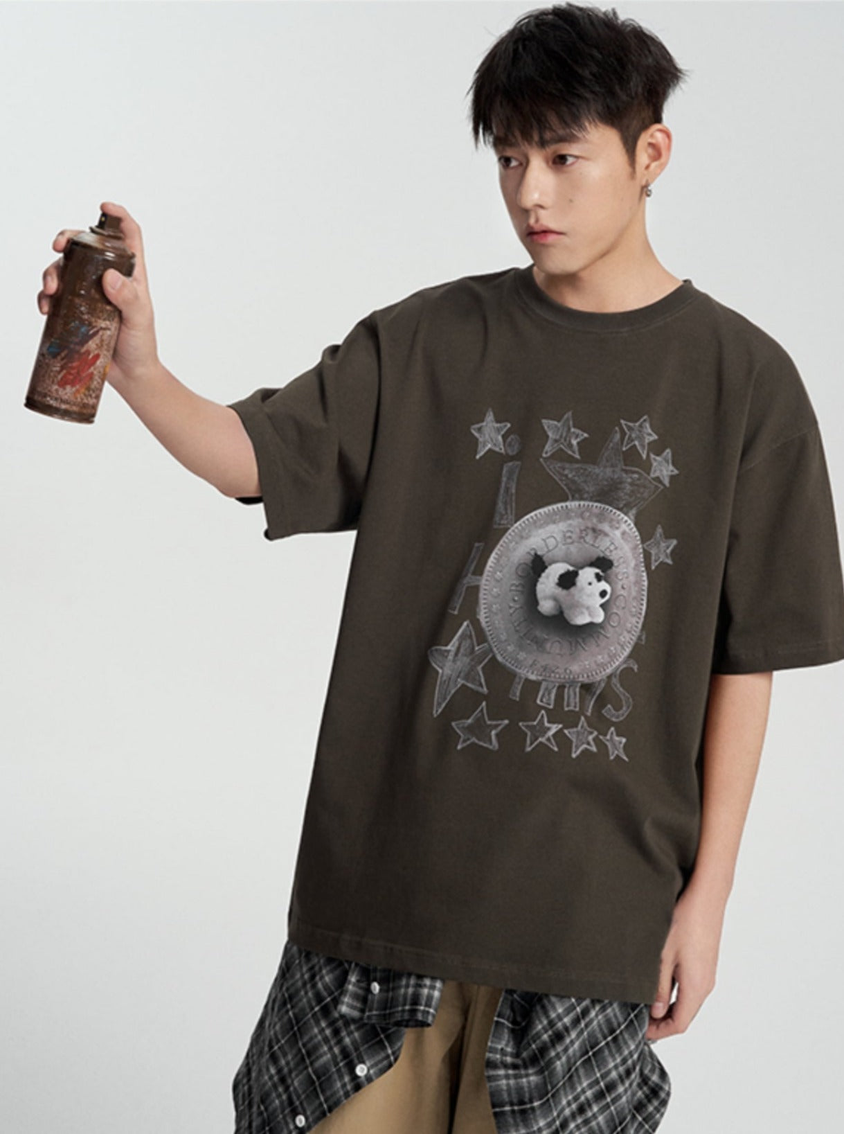 Loose Fit Summer Hip-Hop Puppy Tee - chiclara