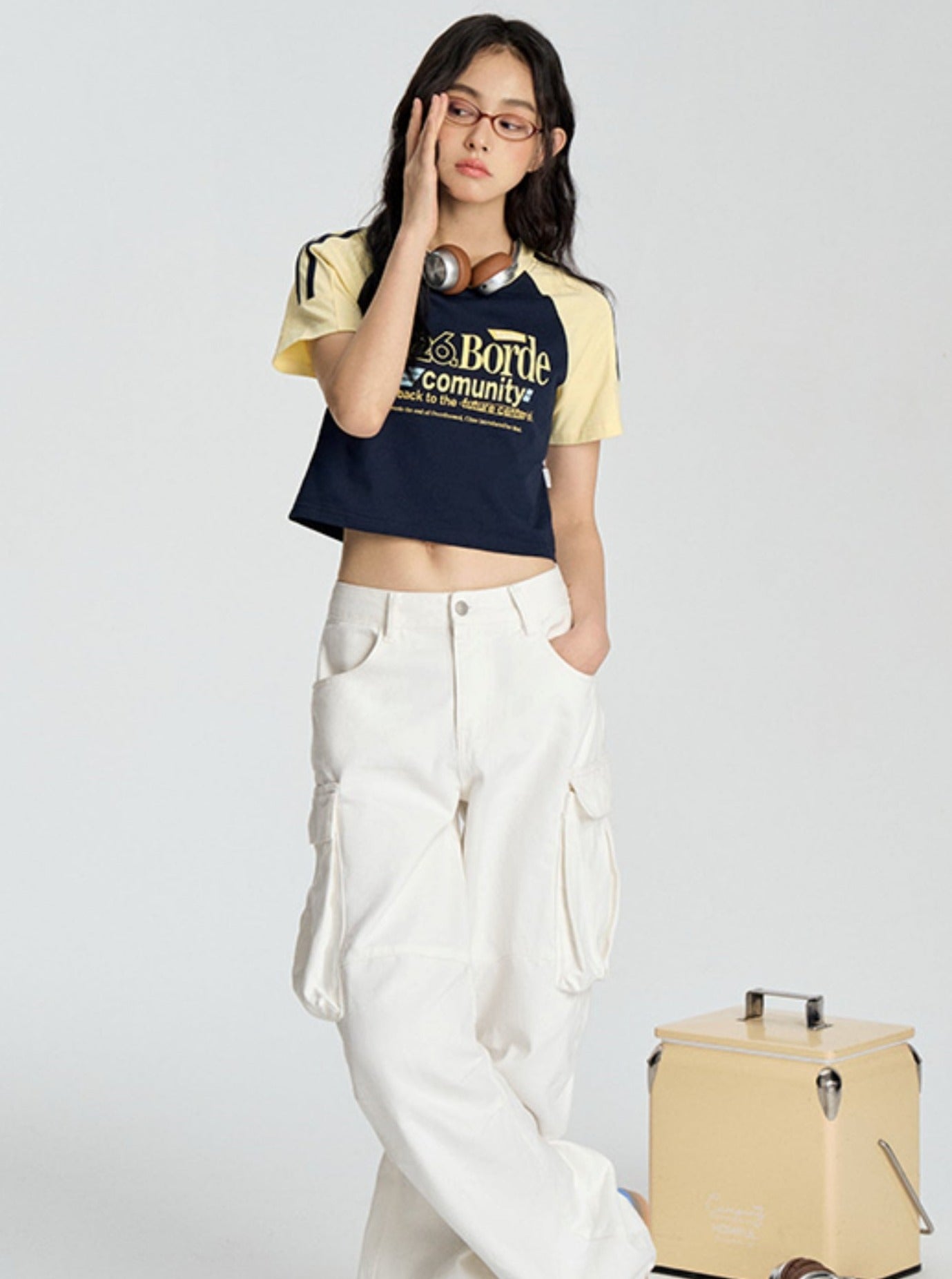 Contrasting Star Letter T-Shirt - chiclara