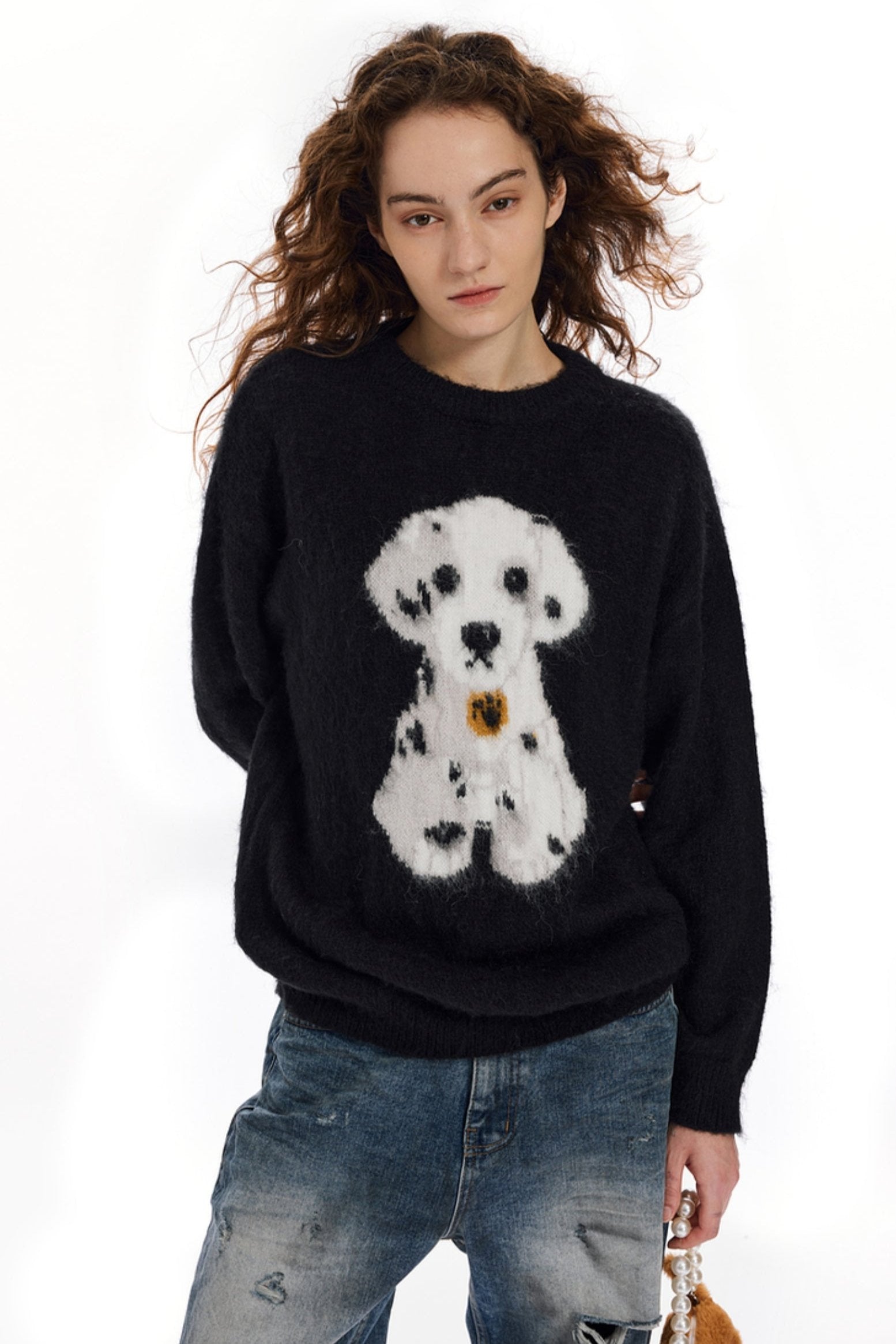 Dalmatian Puppy Knit Sweater