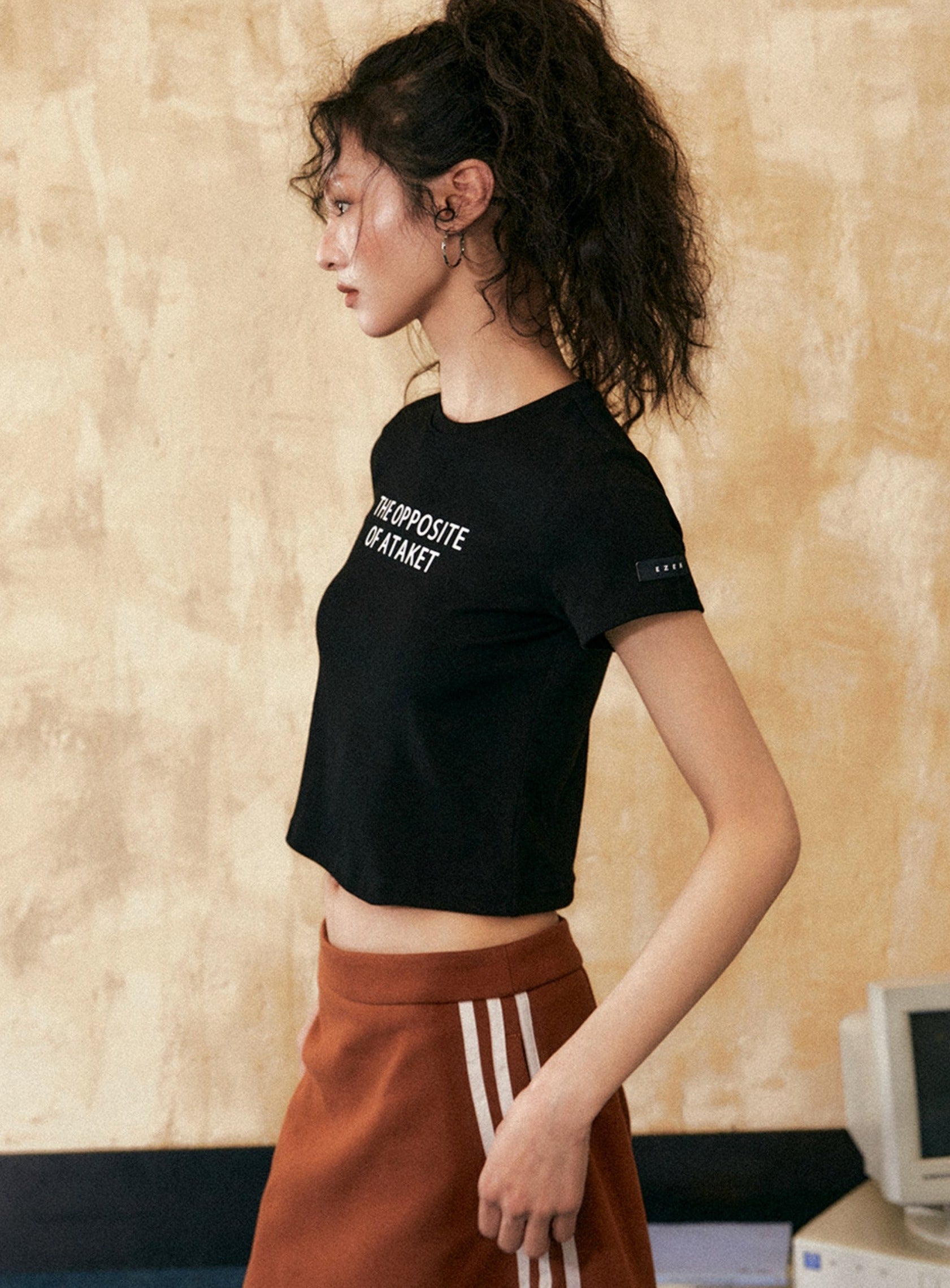 Casual Cropped T-Shirt - chiclara