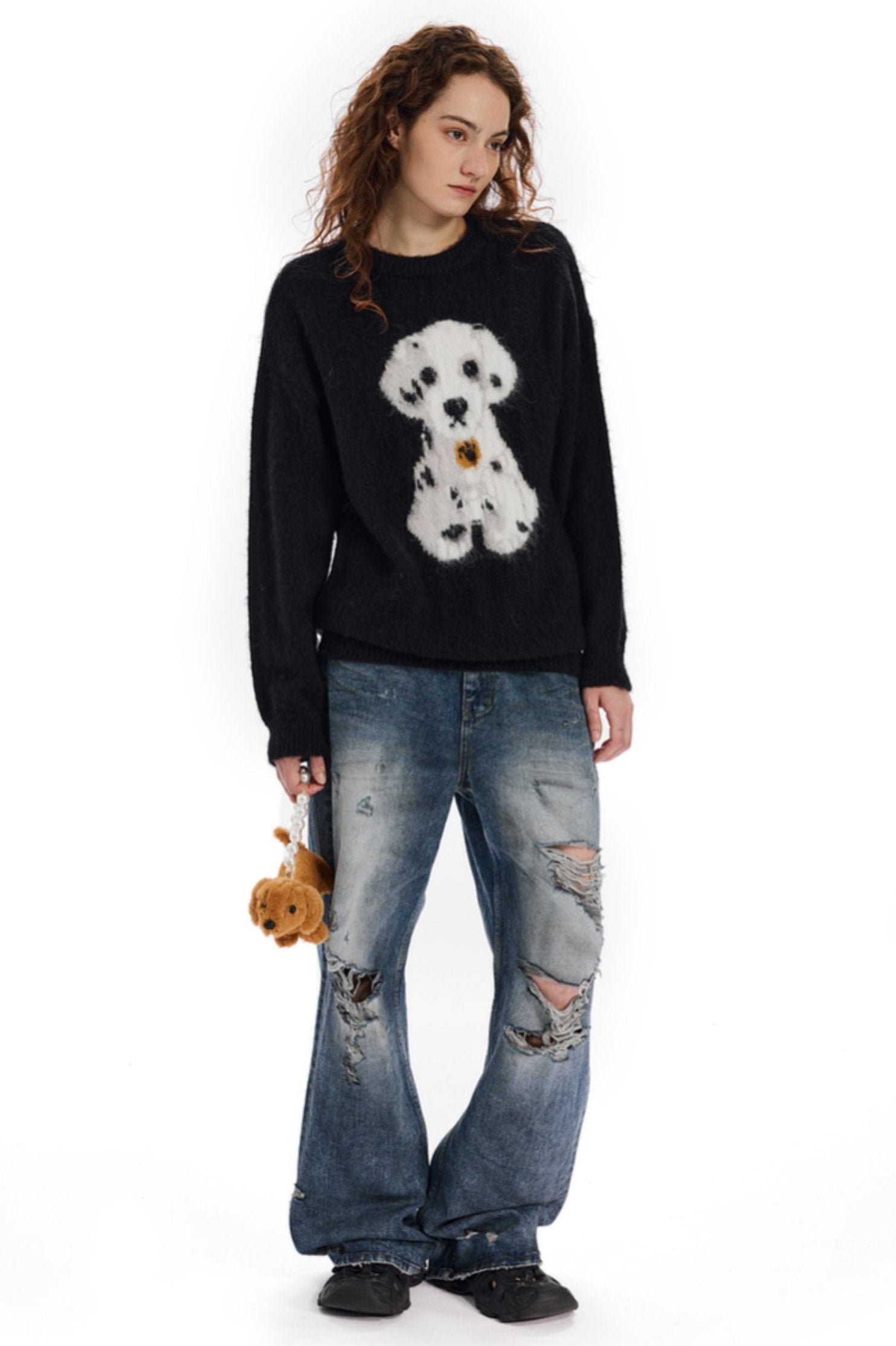 Dalmatian Puppy Knit Sweater