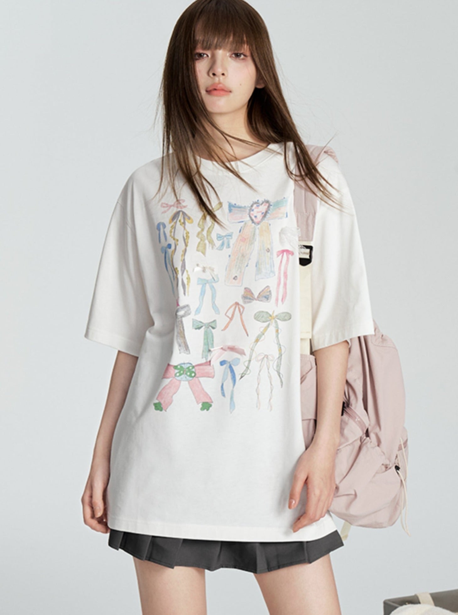 Charming Bow Graphic Tee - chiclara