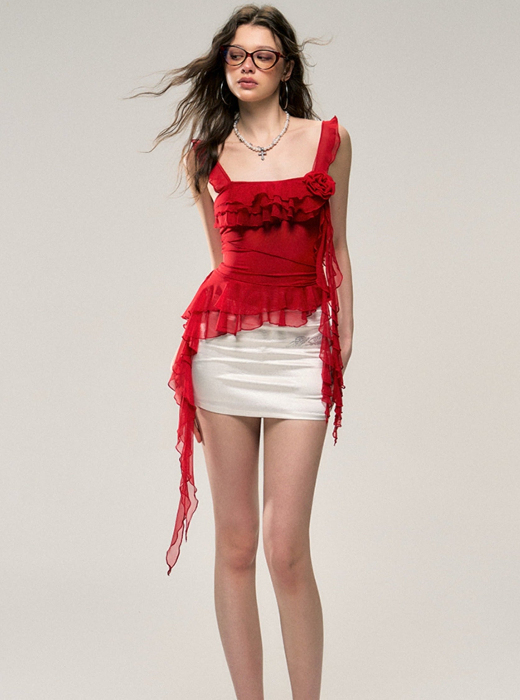 Flamenco Flair Ruffled Camisole