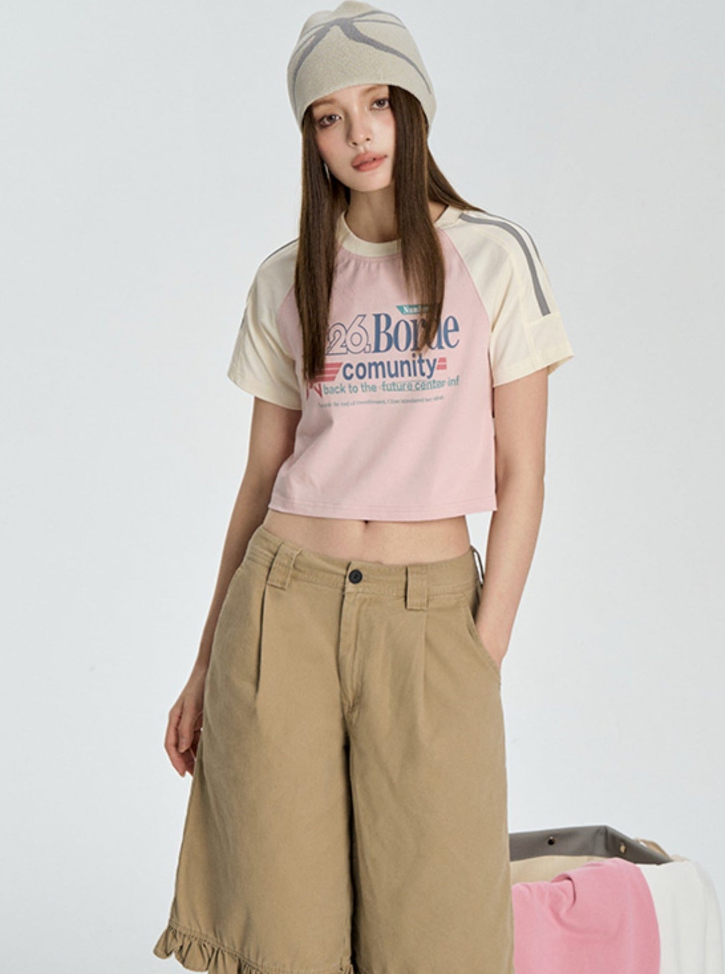 Contrasting Star Letter T-Shirt - chiclara