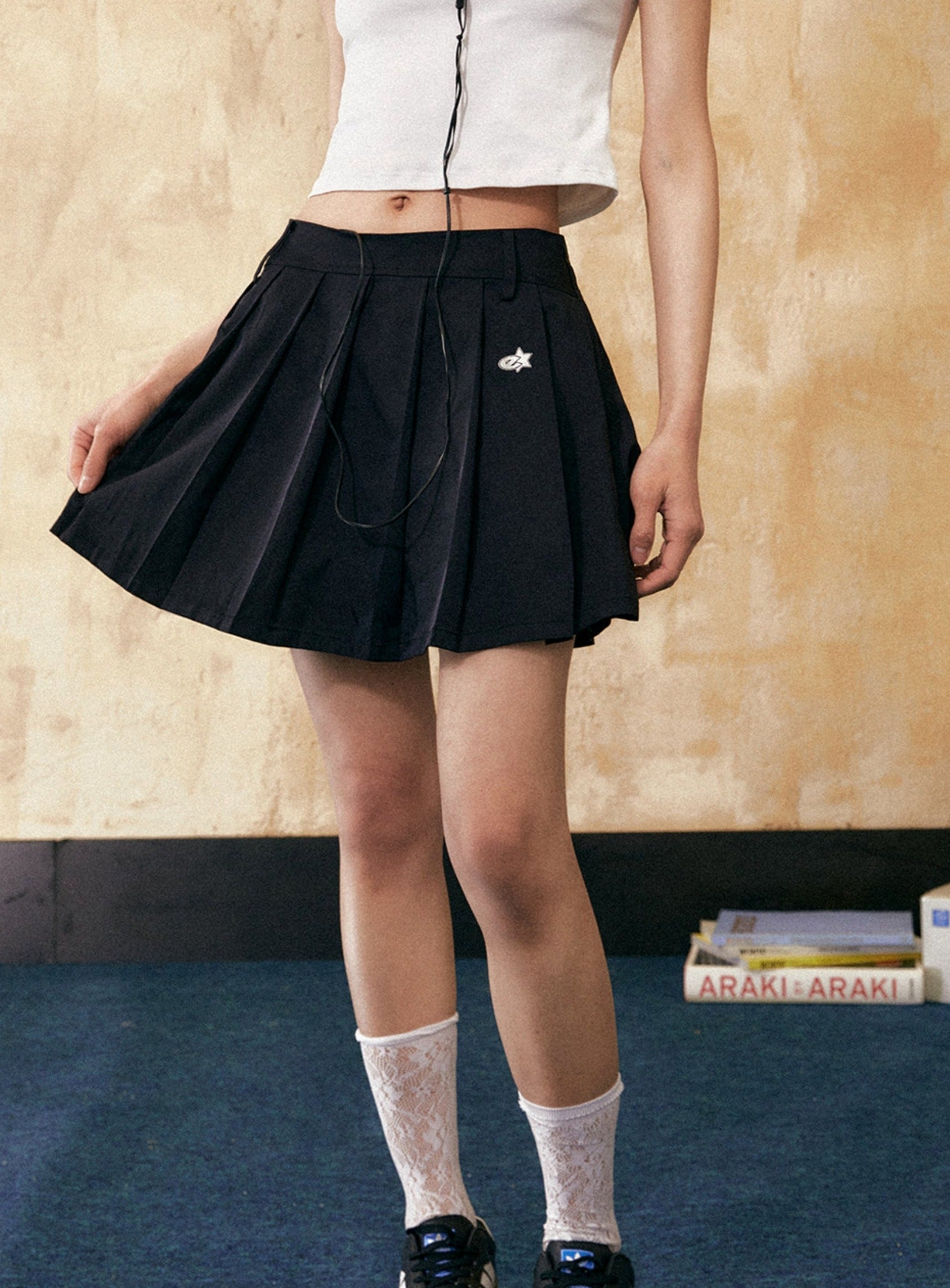 Retro A-Line Pleated Skirt - chiclara