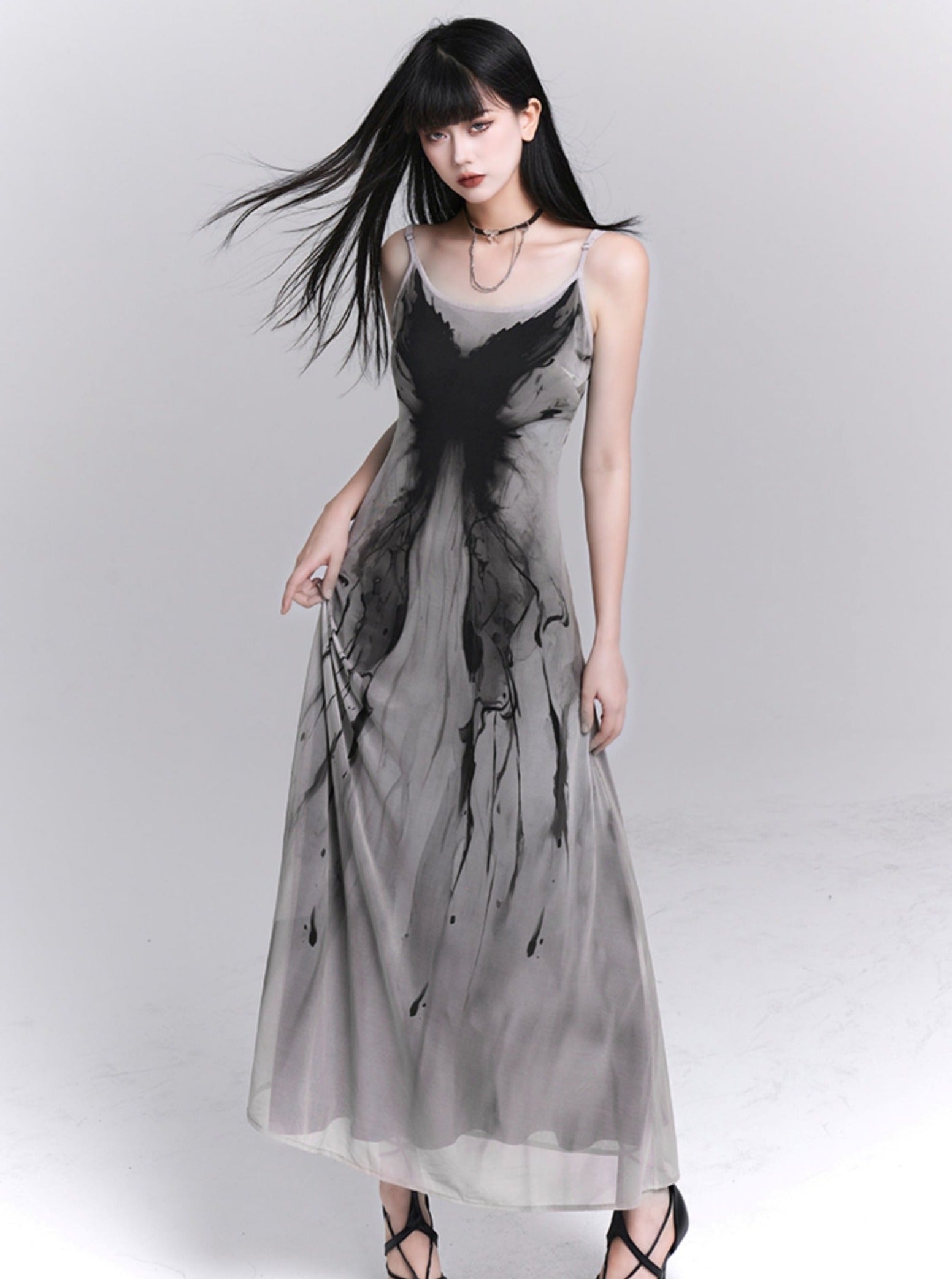 Vestido maxi de Splash Ethereal Ink Splash