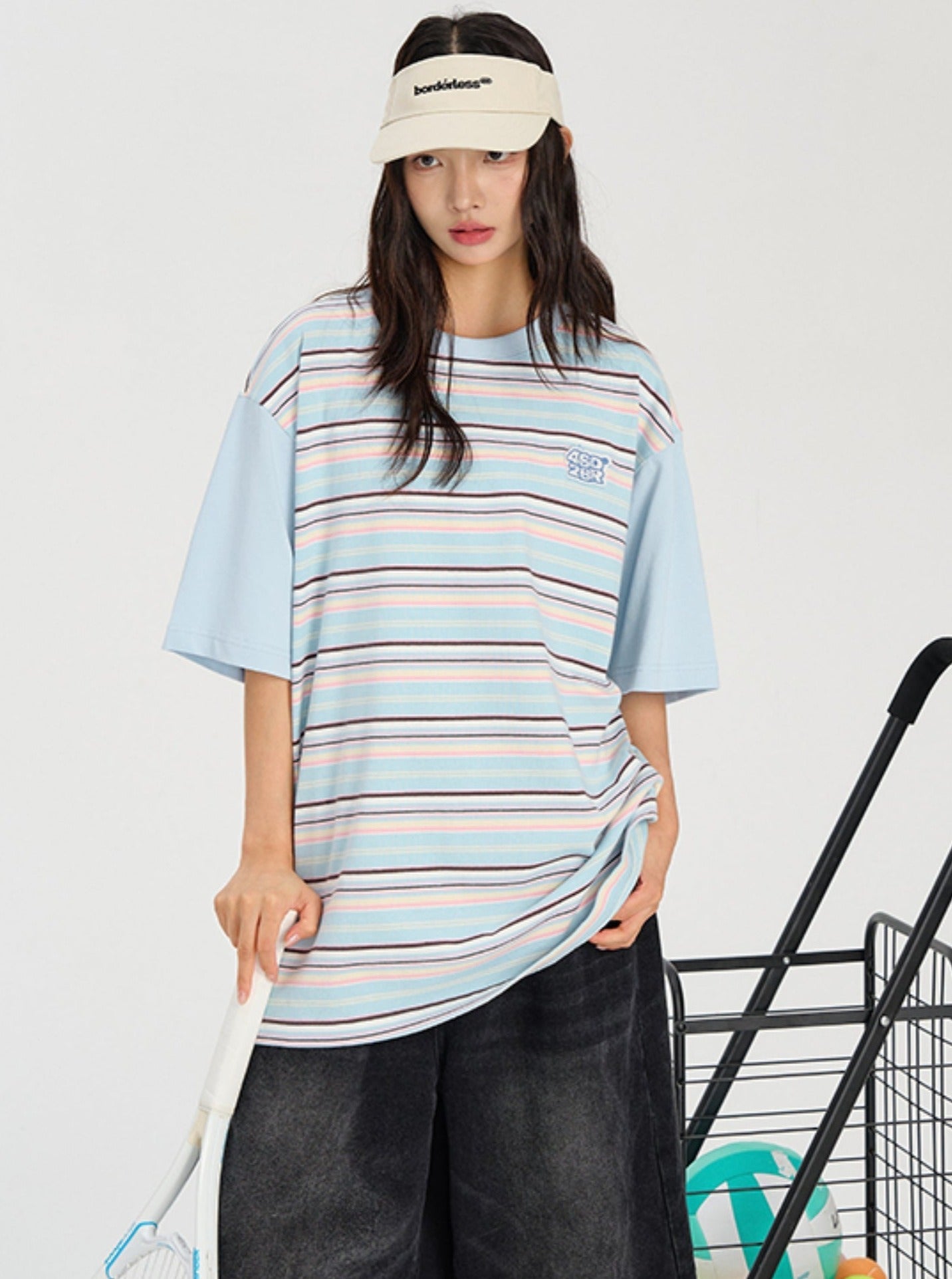 Relaxed Fit Dropped Shoulder Tee - chiclara