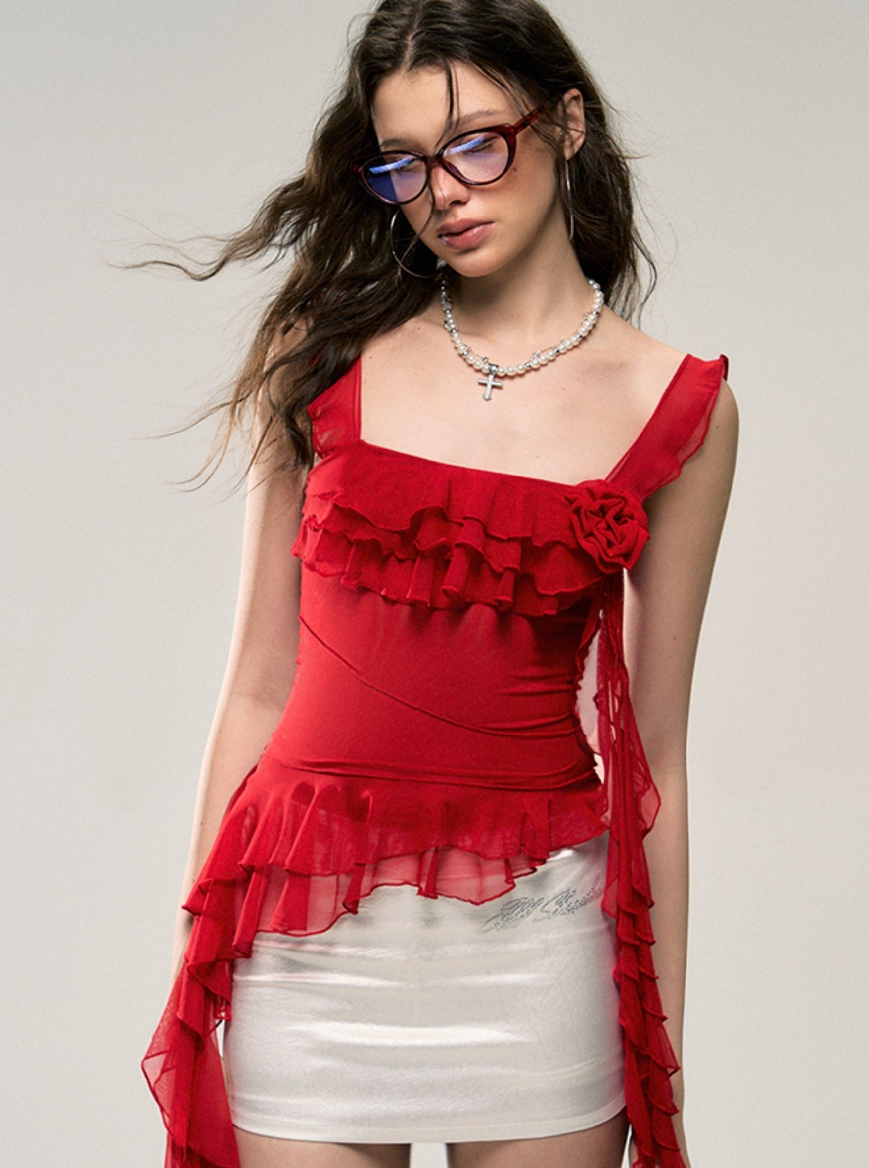 Flamenco Flair Ruffled Camisole