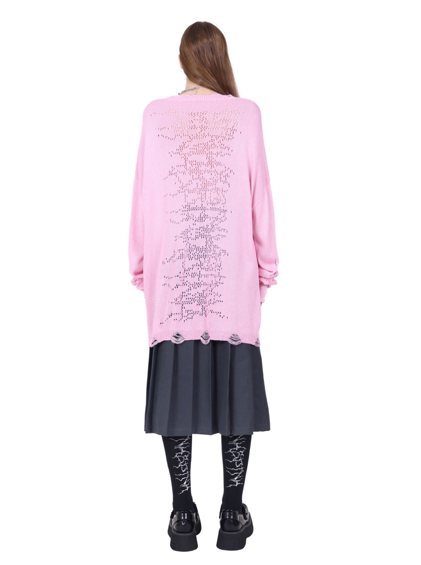 PINKSPINK Crescent Moon Long Sleeve Tshirt - Pastel Pink