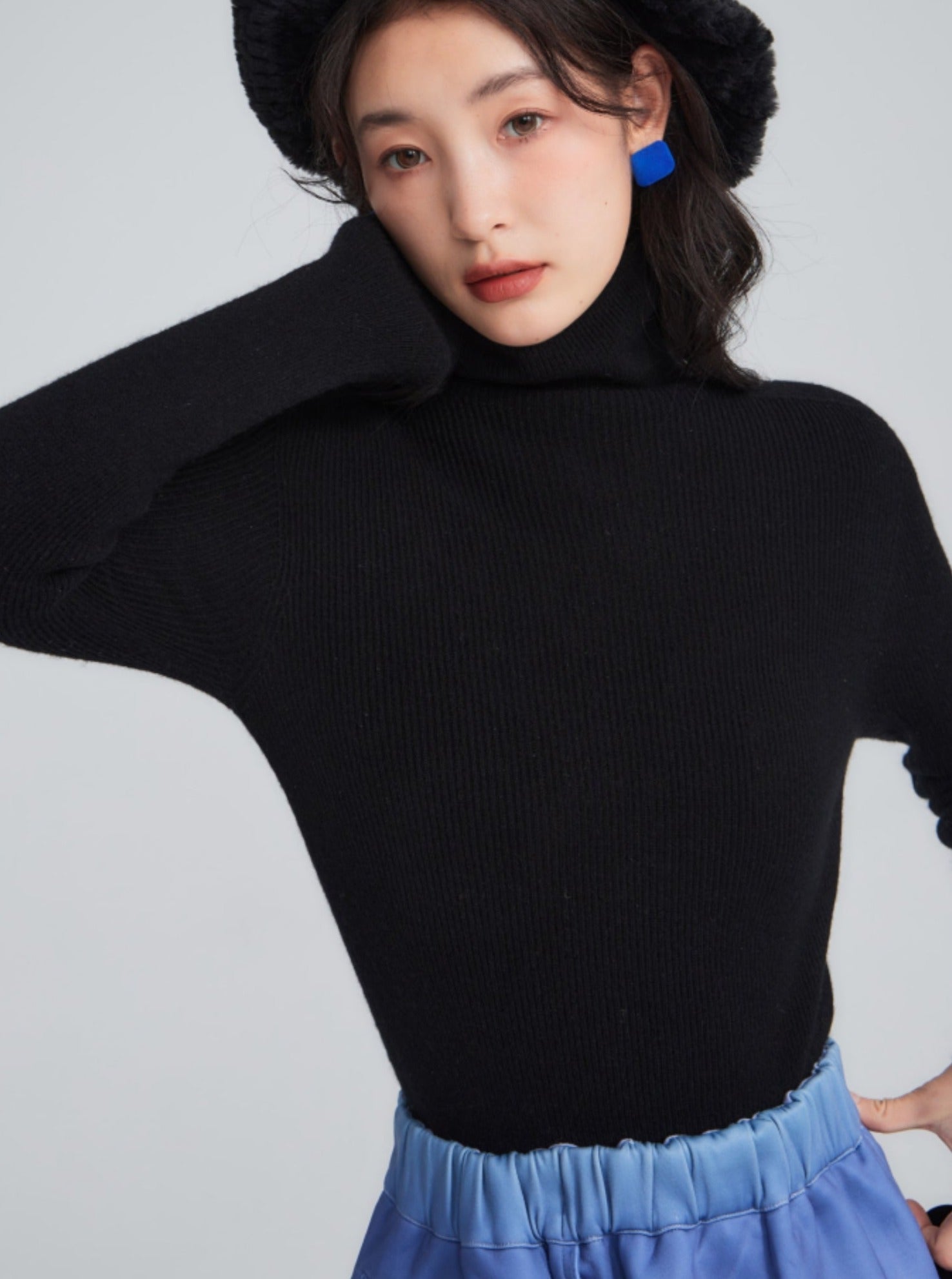 Classic French-Inspired Turtleneck Sweater