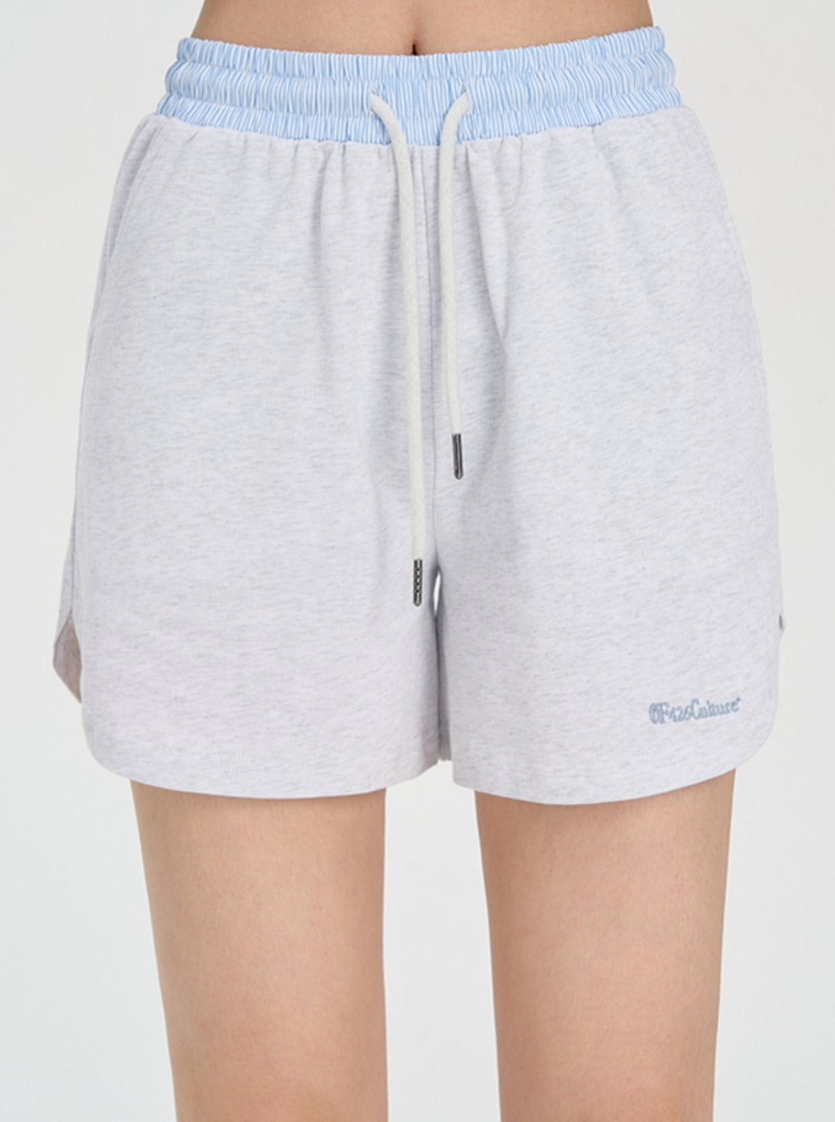 Striped Stitching Shorts - chiclara