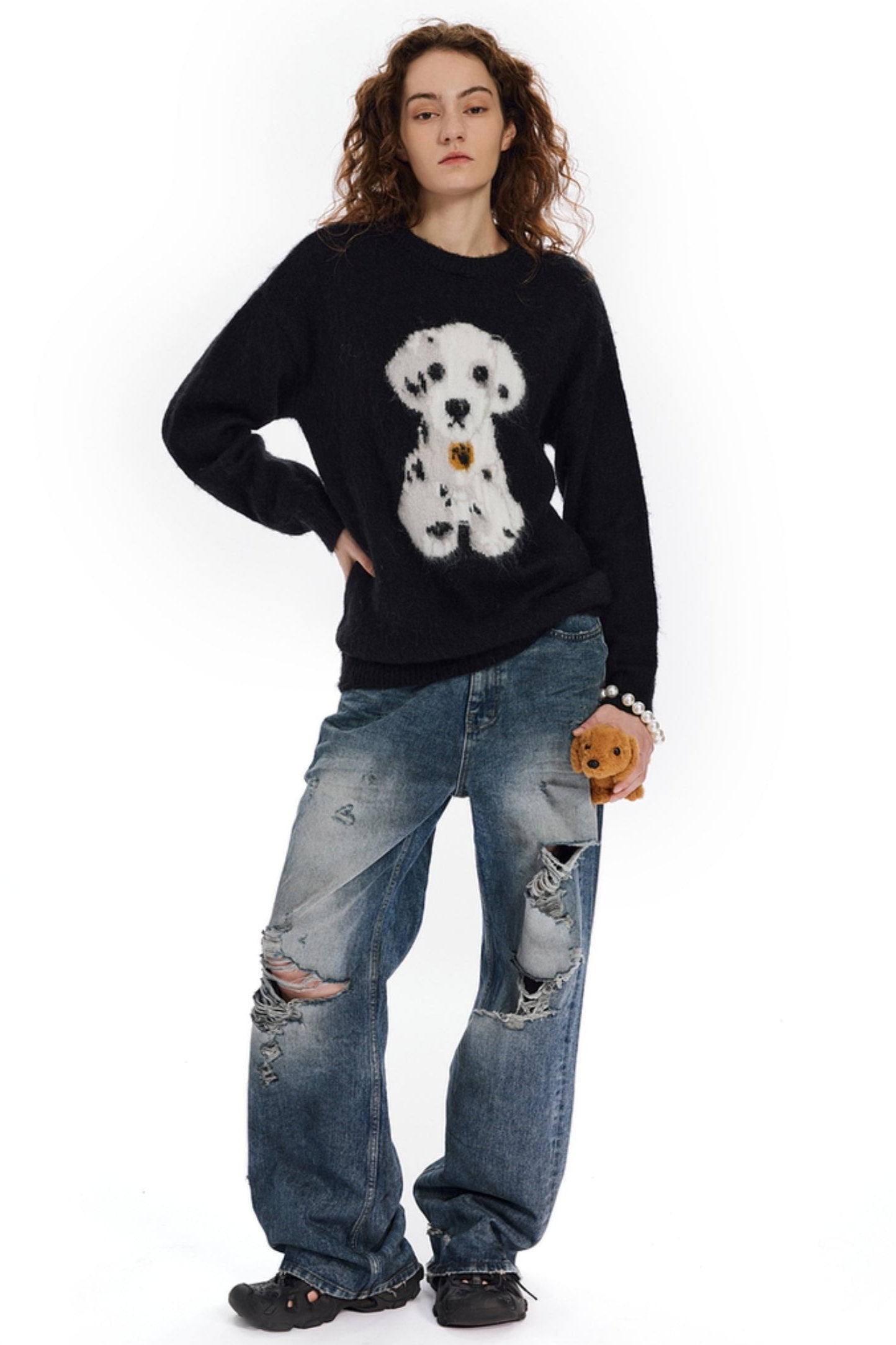 Dalmatian Puppy Knit Sweater