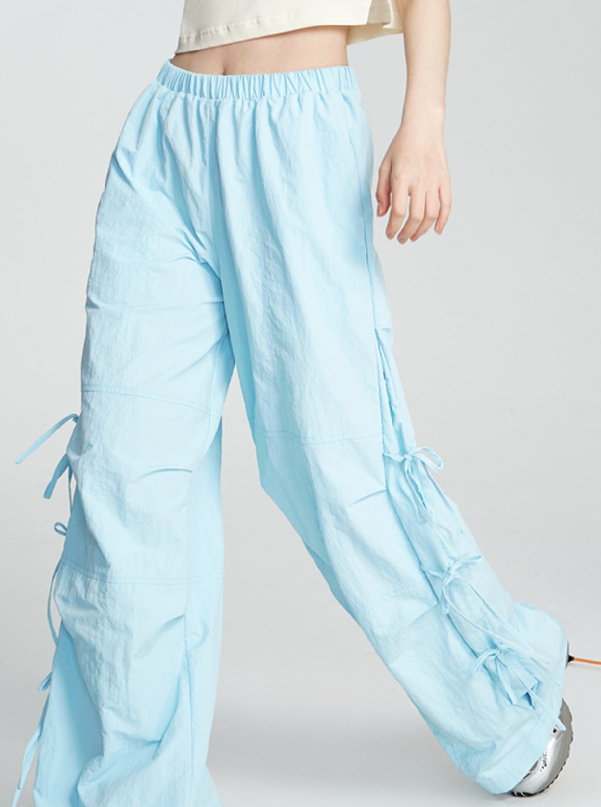 Side Bow Detail Pants - chiclara