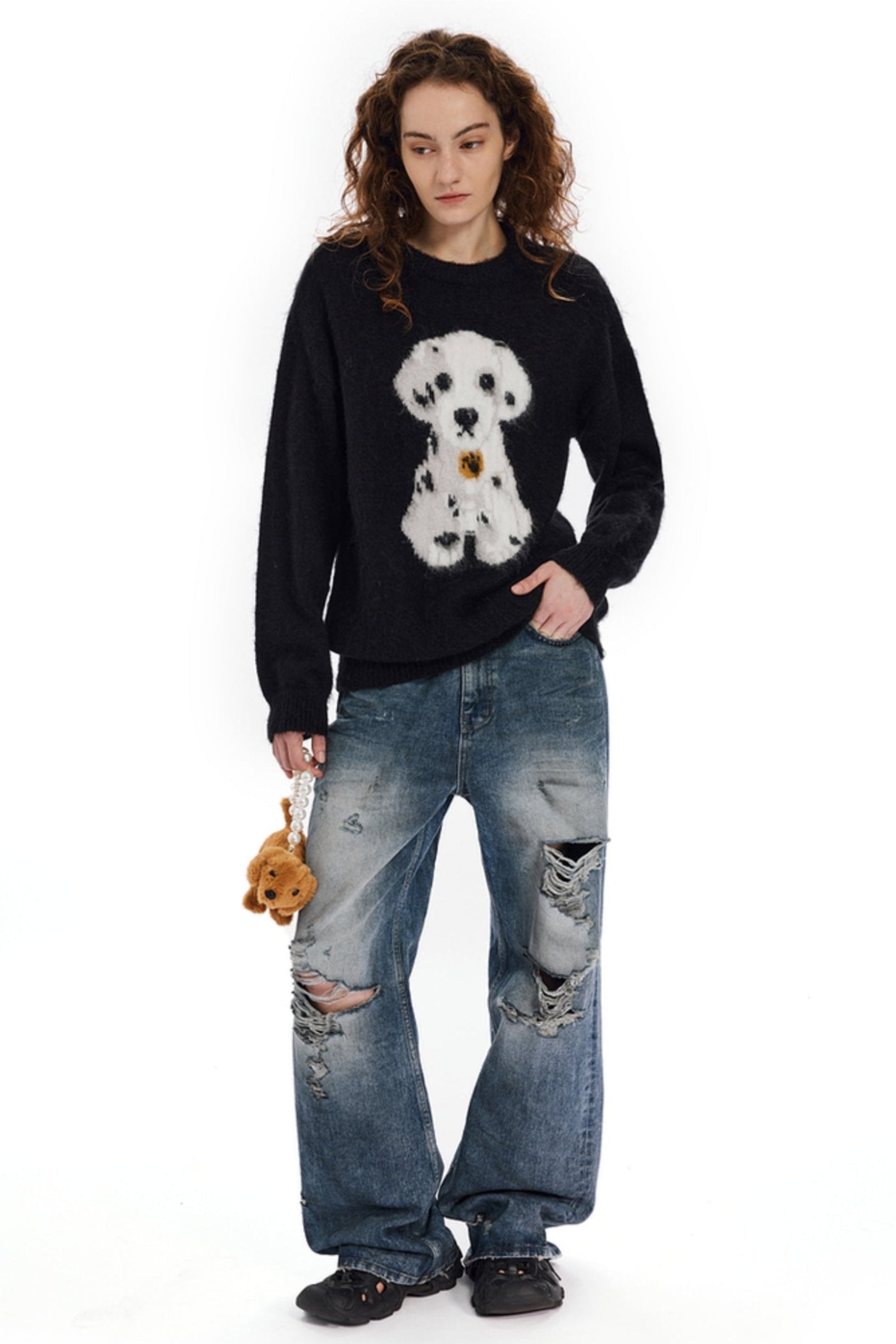 Dalmatian Puppy Knit Sweater