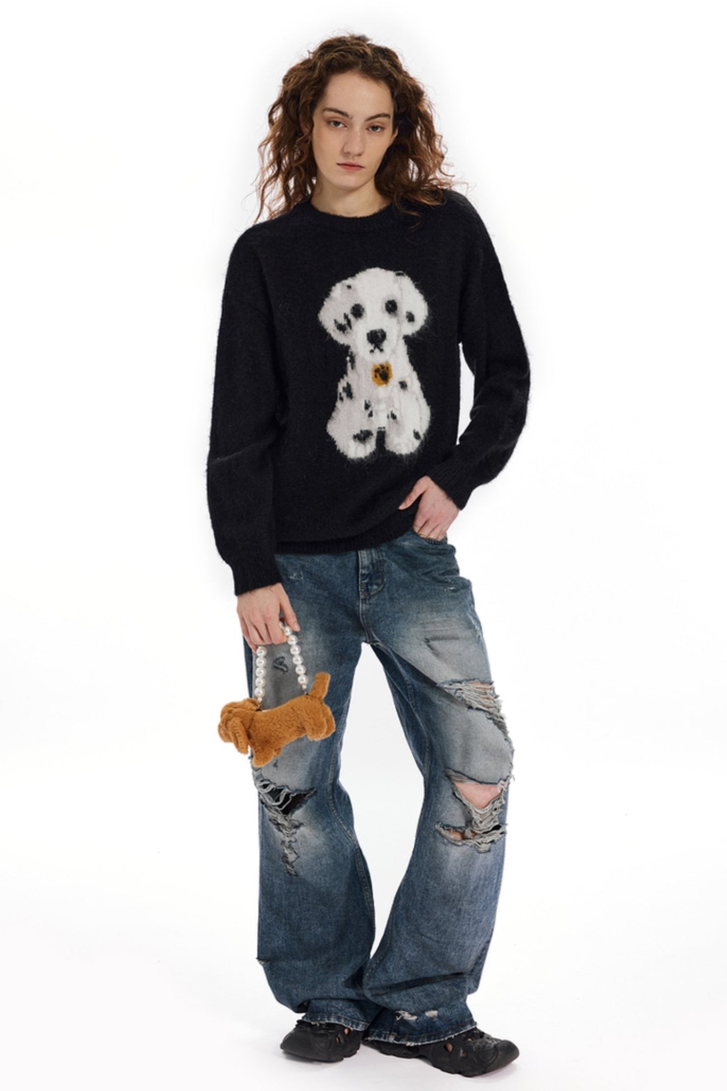 Dalmatian Puppy Knit Sweater