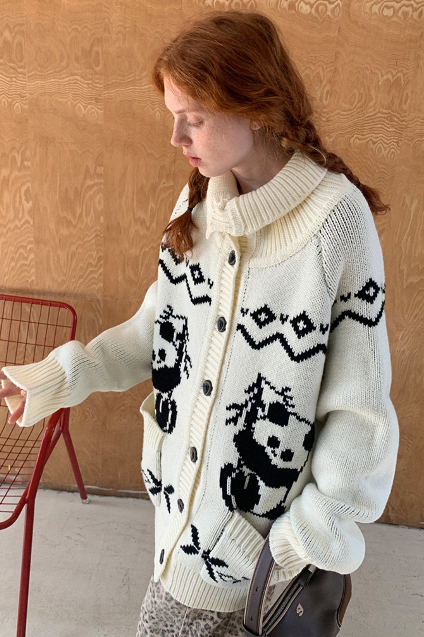 Panda Fair Isle Cardigan