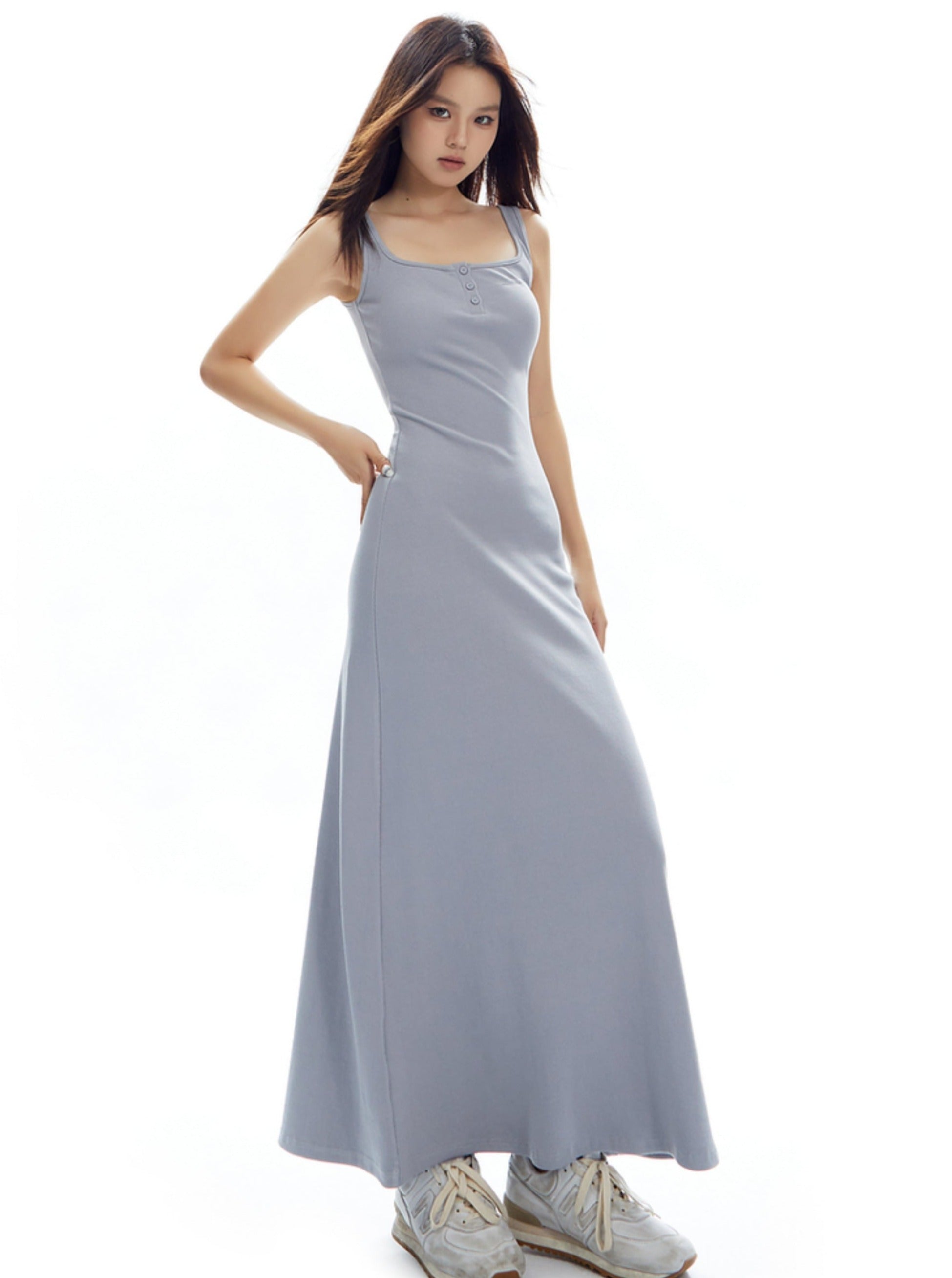 Sage Serenity Maxi Tank Dress