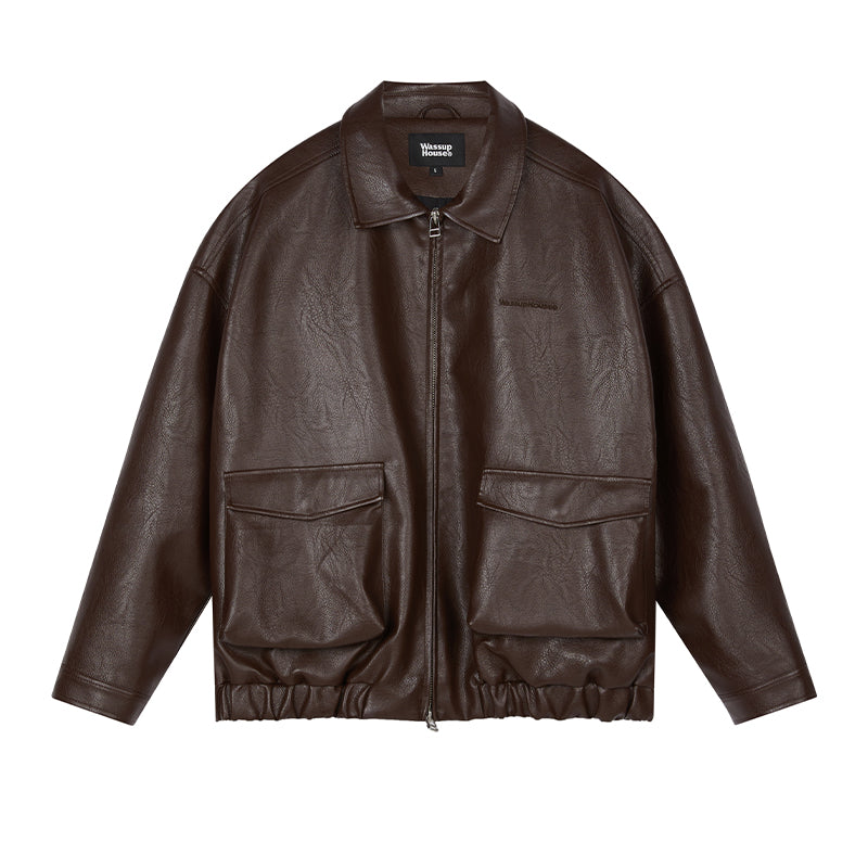 Iconic Type A-1 Leather Biker Jacket - chiclara