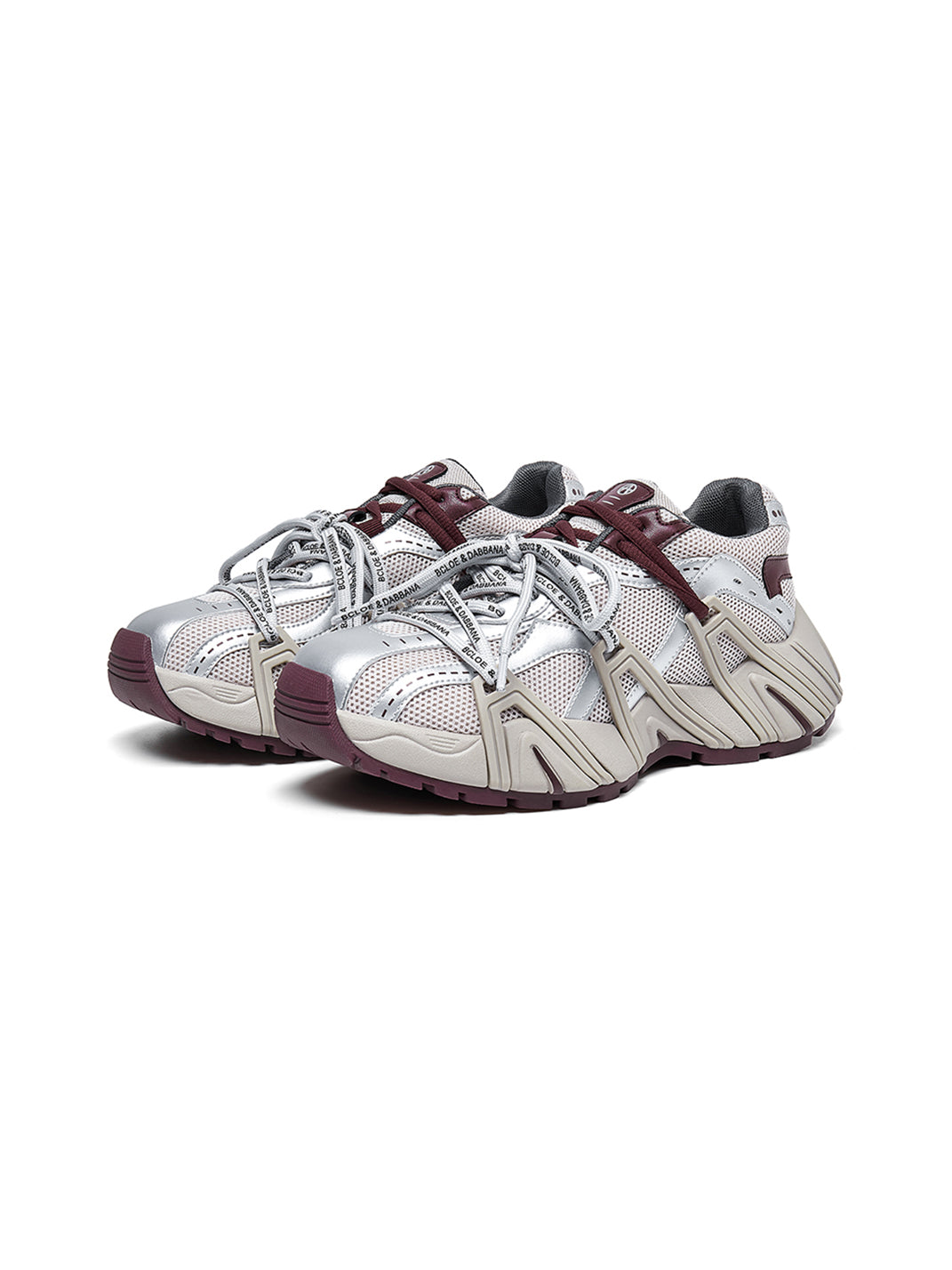 Beige Mesh Cage Runner Sneakers - View 6