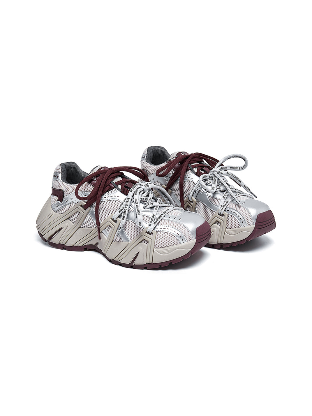 Beige Mesh Cage Runner Sneakers - View 7