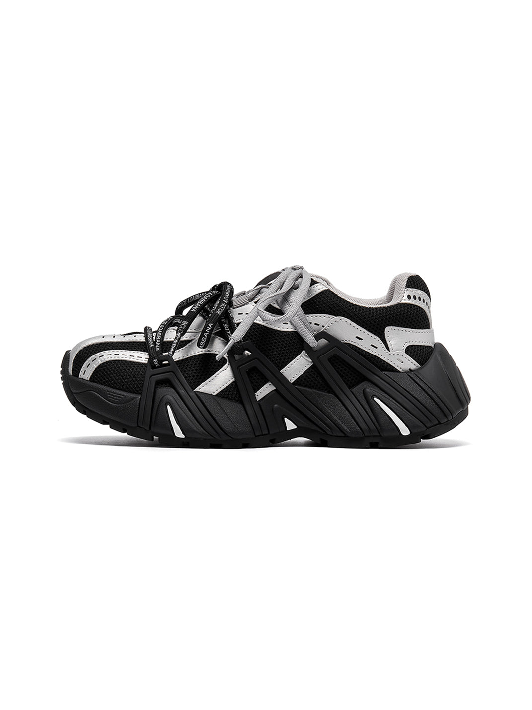 Beige Mesh Cage Runner Sneakers - View 9