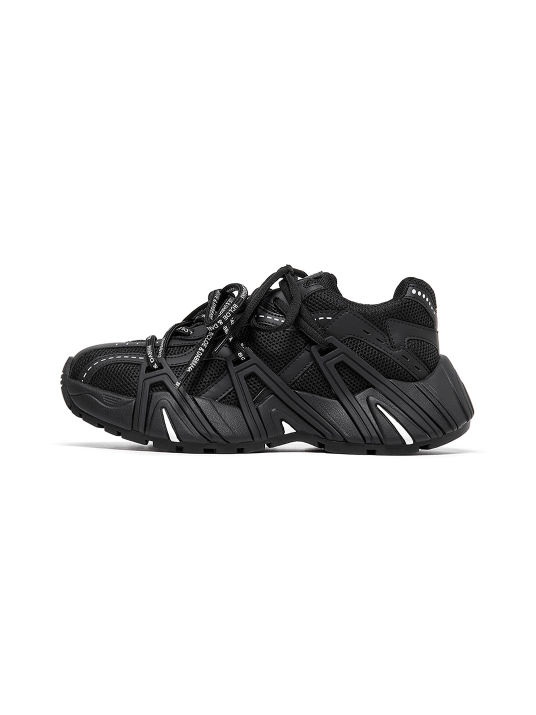 Beige Mesh Cage Runner Sneakers - View 16