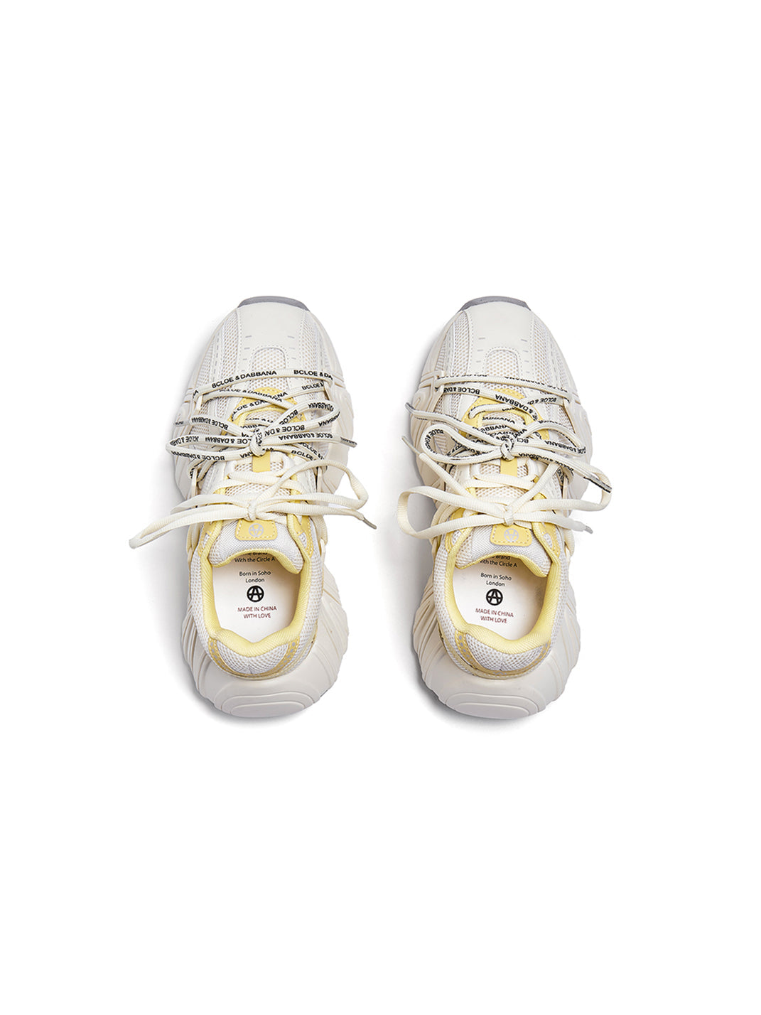 Beige Mesh Cage Runner Sneakers - View 22