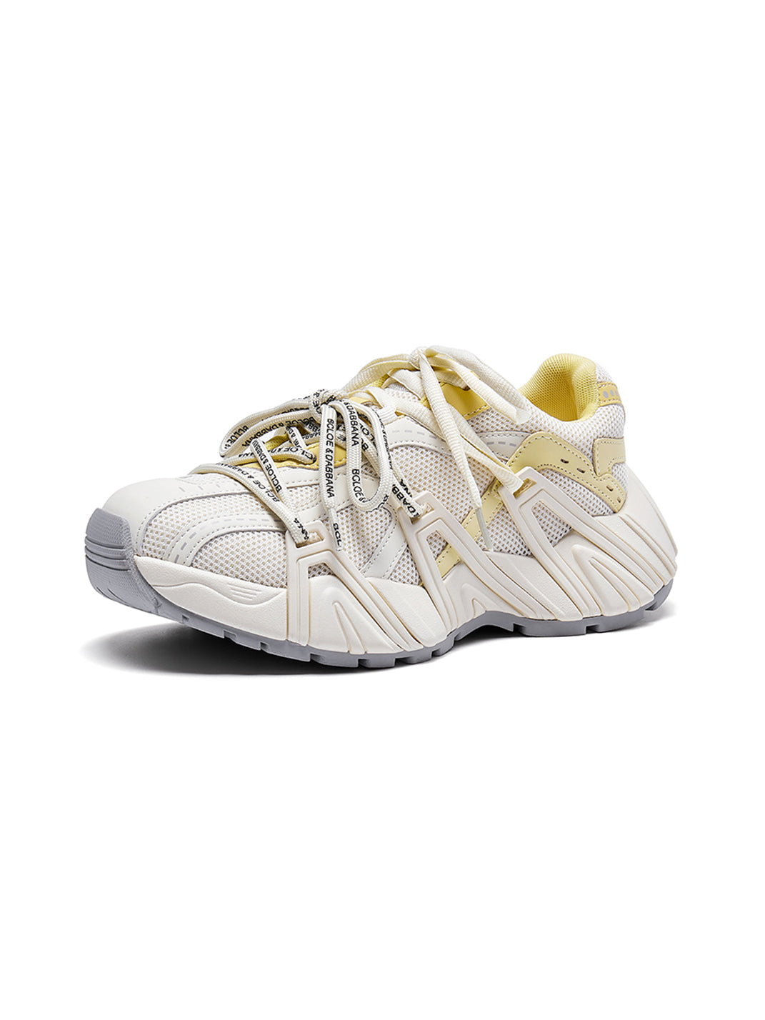Beige Mesh Cage Runner Sneakers - View 24
