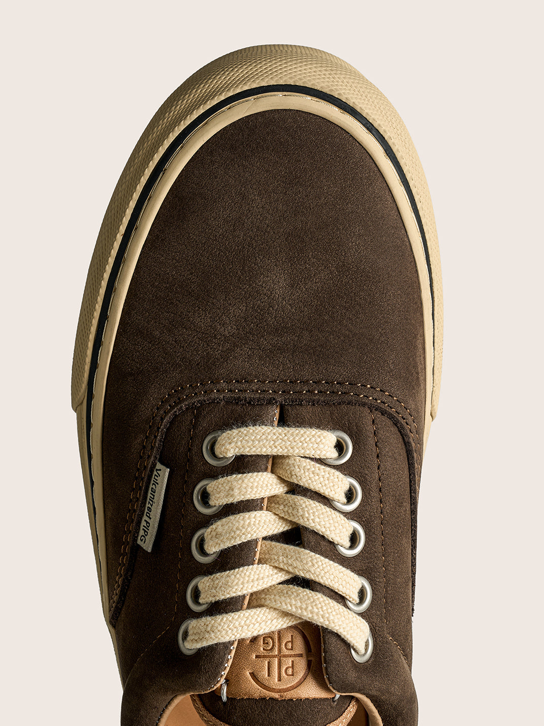 Black Distressed Leather Canvas Low-Top Sneakers - View 15