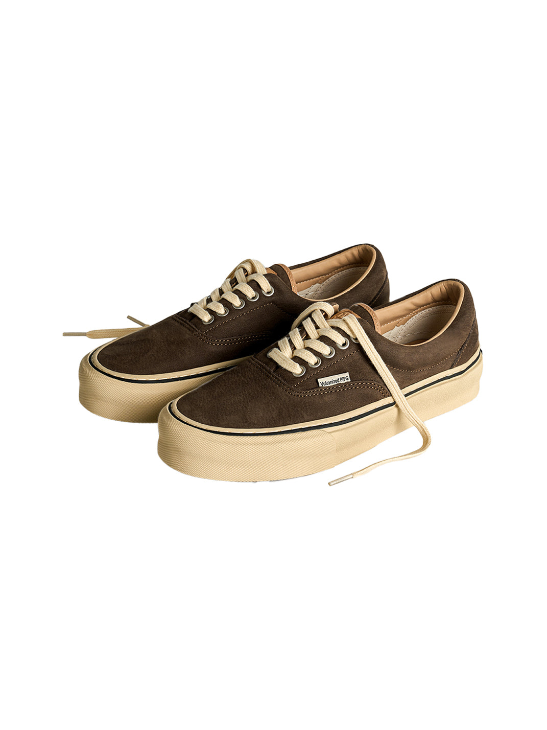 Black Distressed Leather Canvas Low-Top Sneakers - View 19