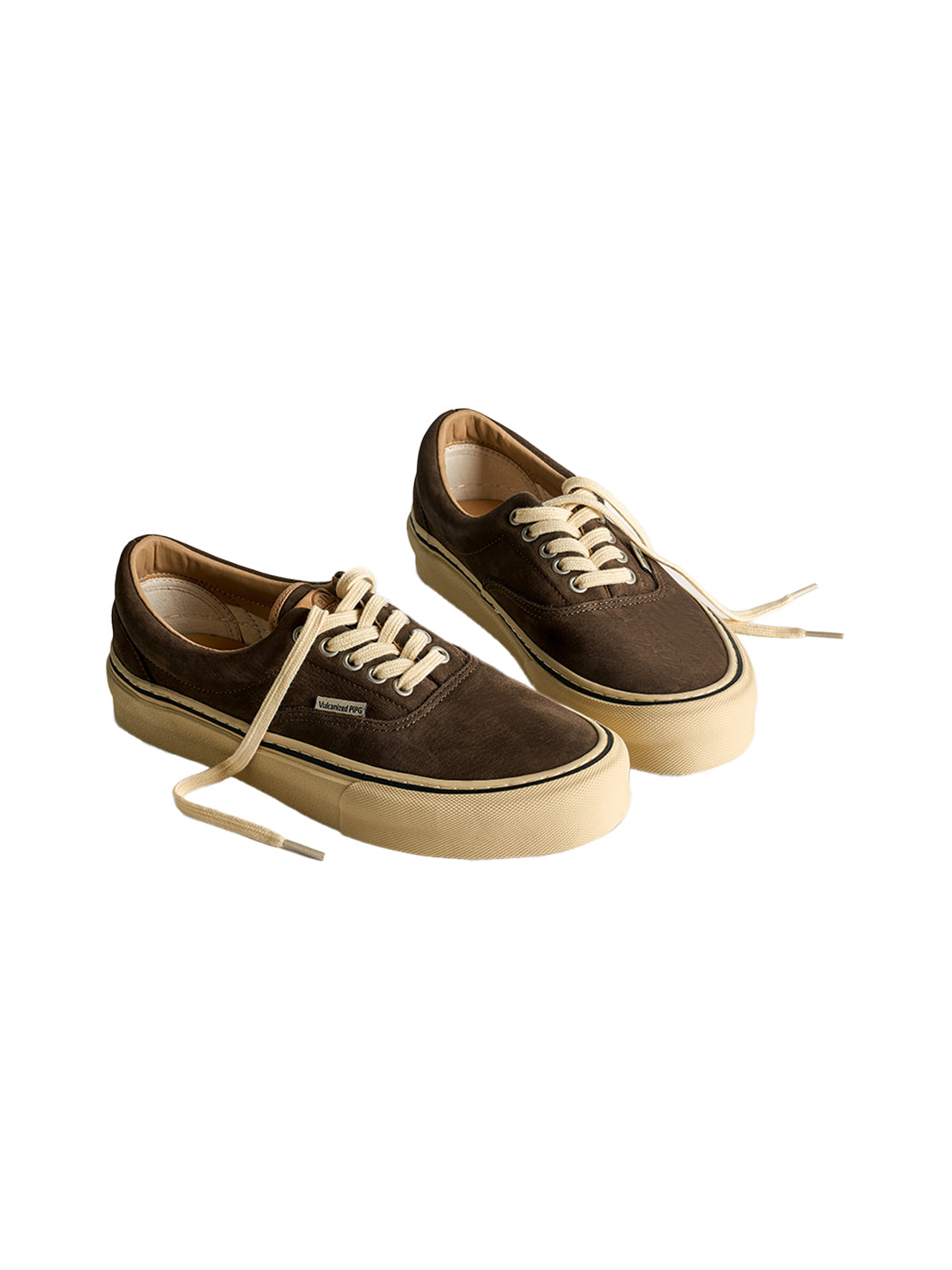 Black Distressed Leather Canvas Low-Top Sneakers - View 20