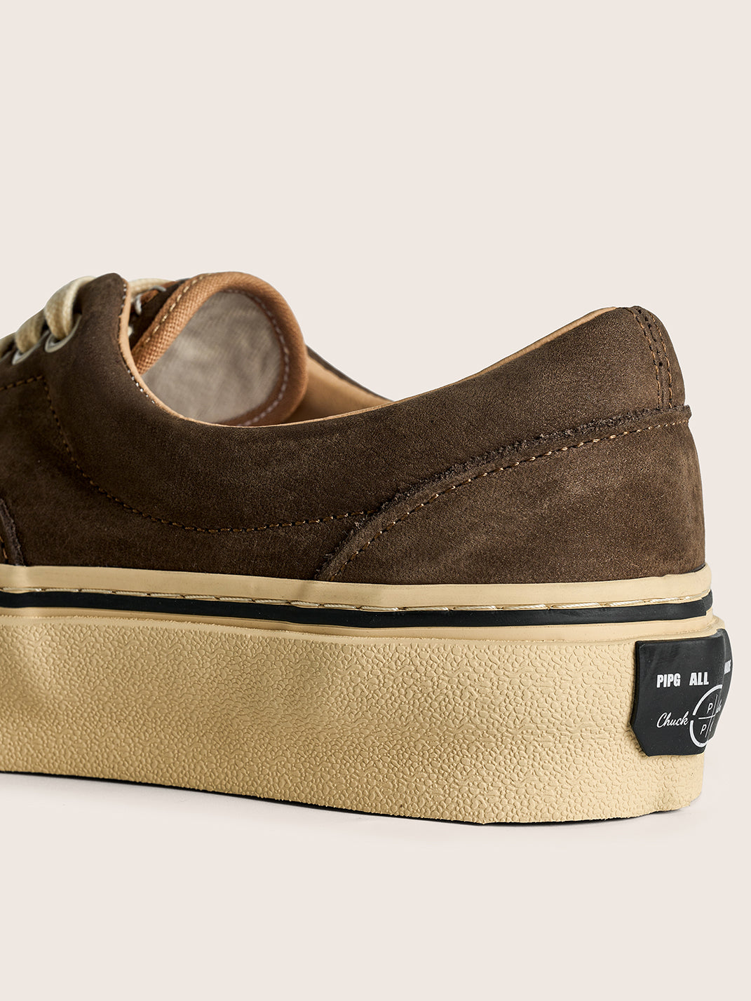 Black Distressed Leather Canvas Low-Top Sneakers - View 23
