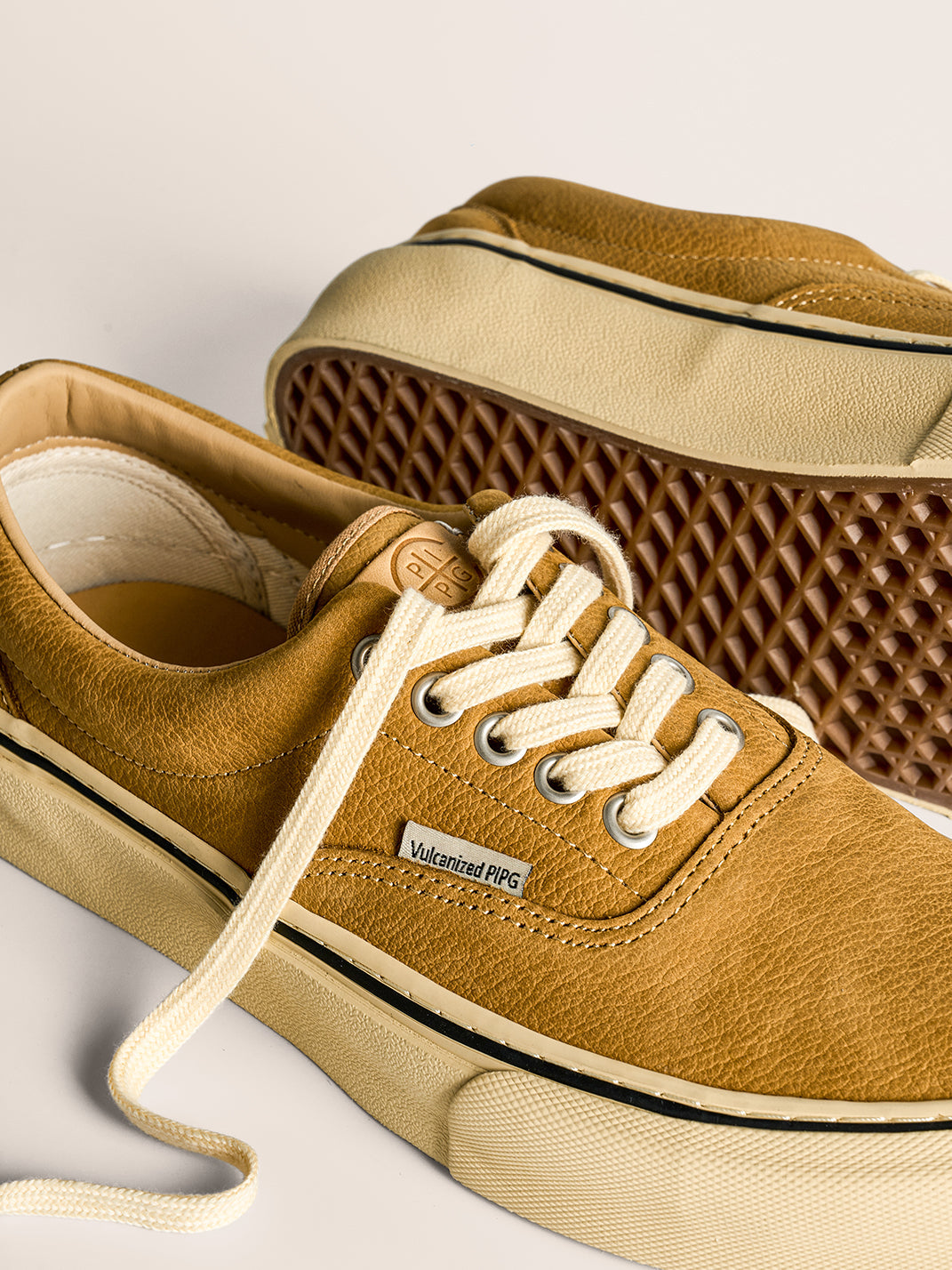 Black Distressed Leather Canvas Low-Top Sneakers - View 28