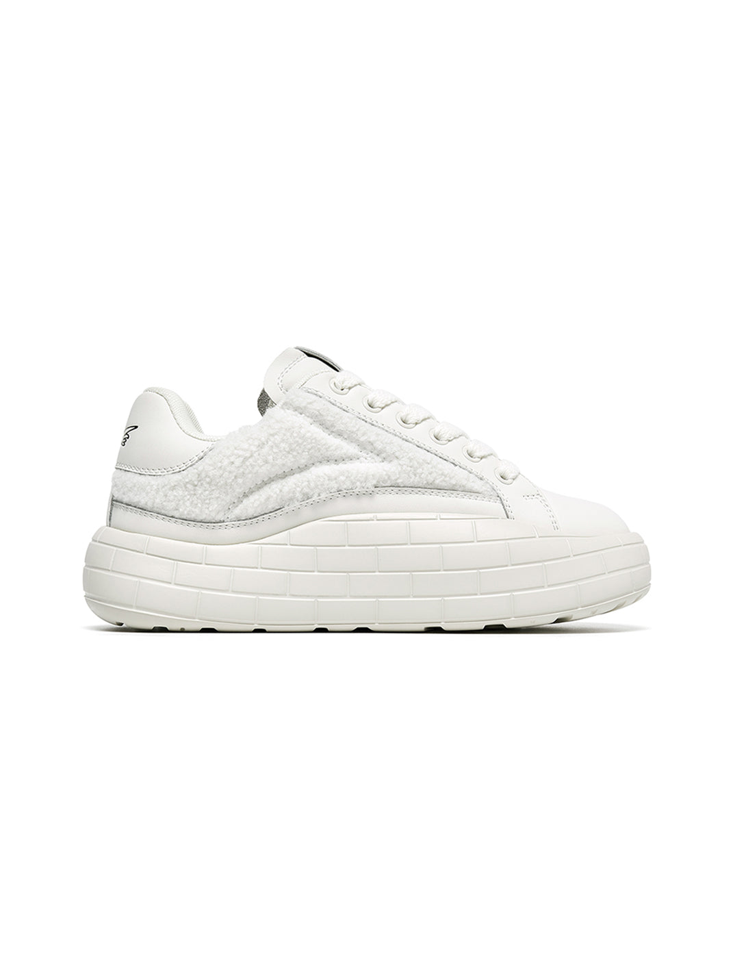 Black Fleece-Panel Platform Sneakers - View 27